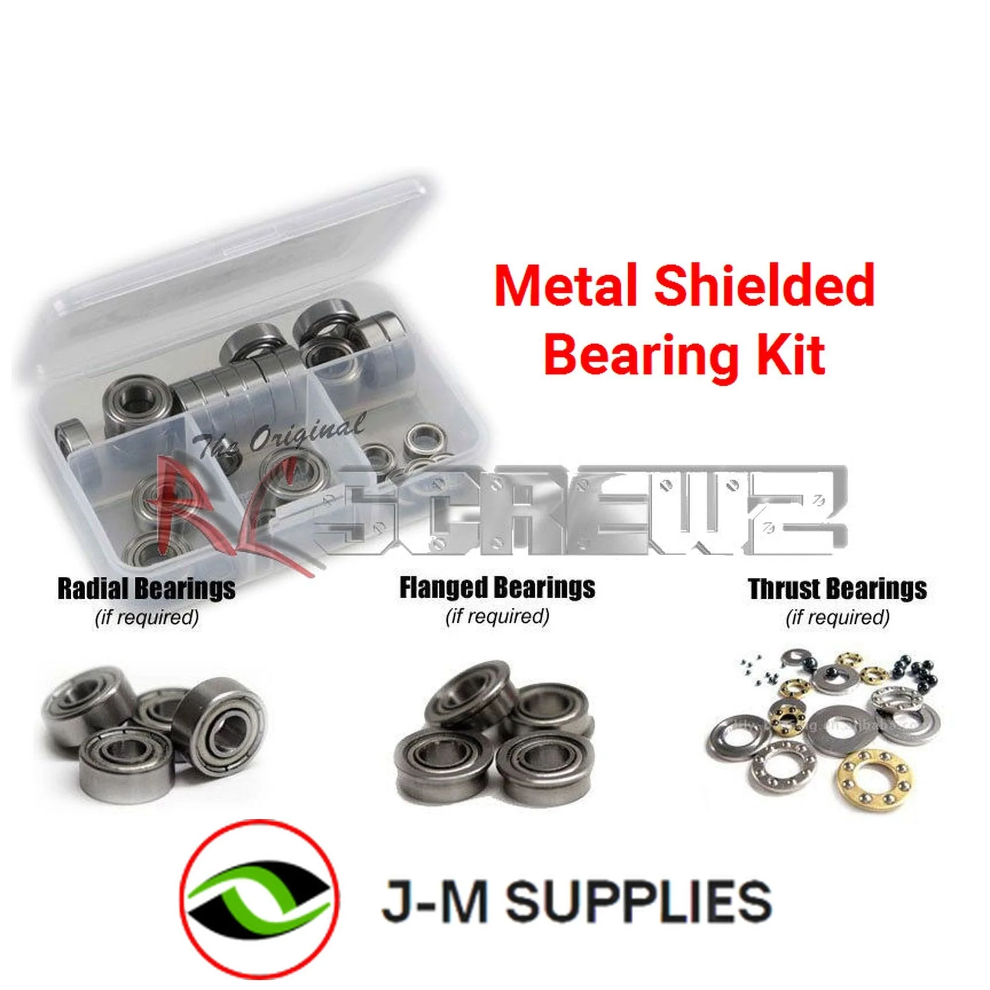 RCScrewZ Metal Shielded Bearing Kit tra070b for Traxxas Summit 1/16 TSM #72076-3 - Picture 1 of 12