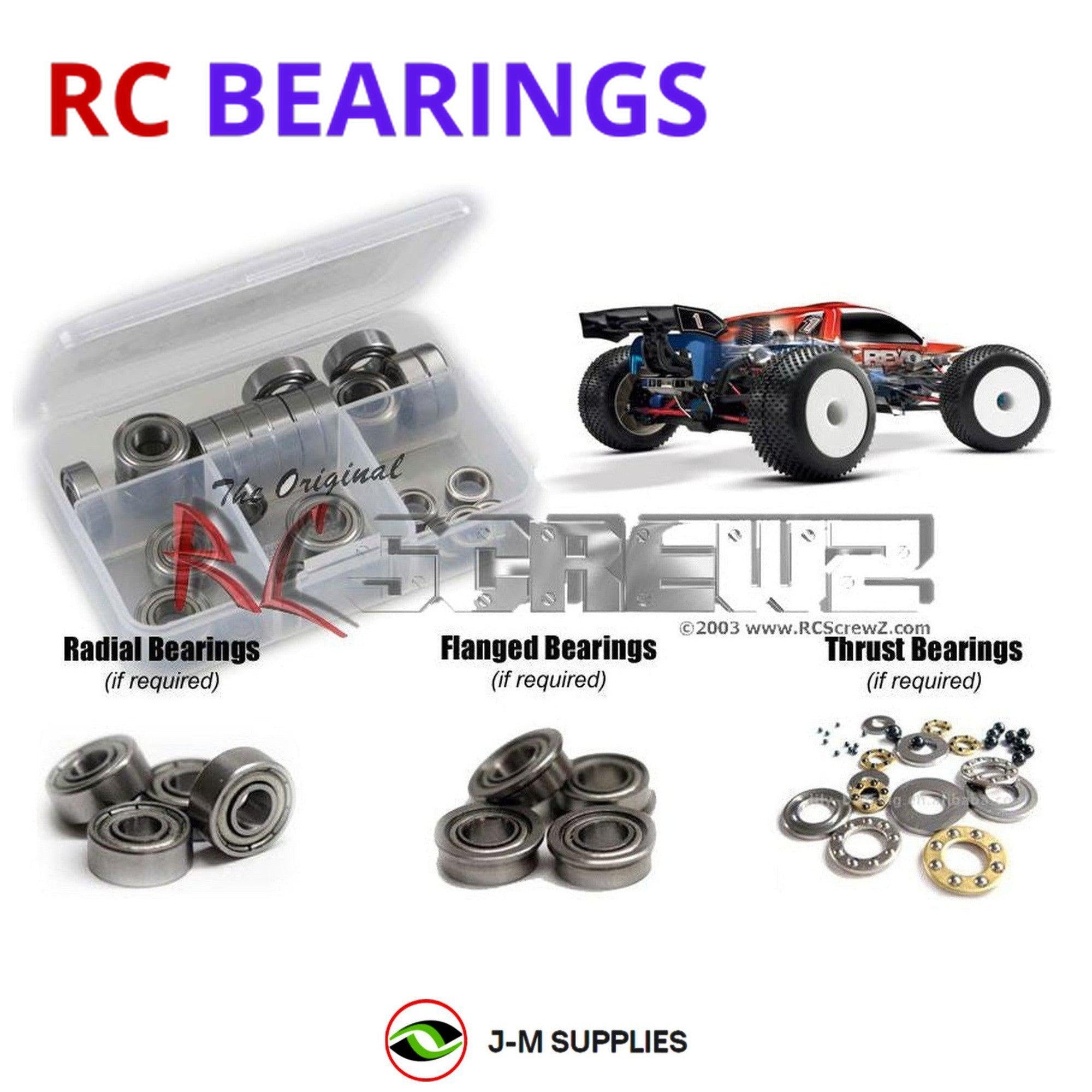 RCScrewZ Metal Shielded Bearing Kit tra031b for Traxxas Revo Platinum Edition - Picture 1 of 12