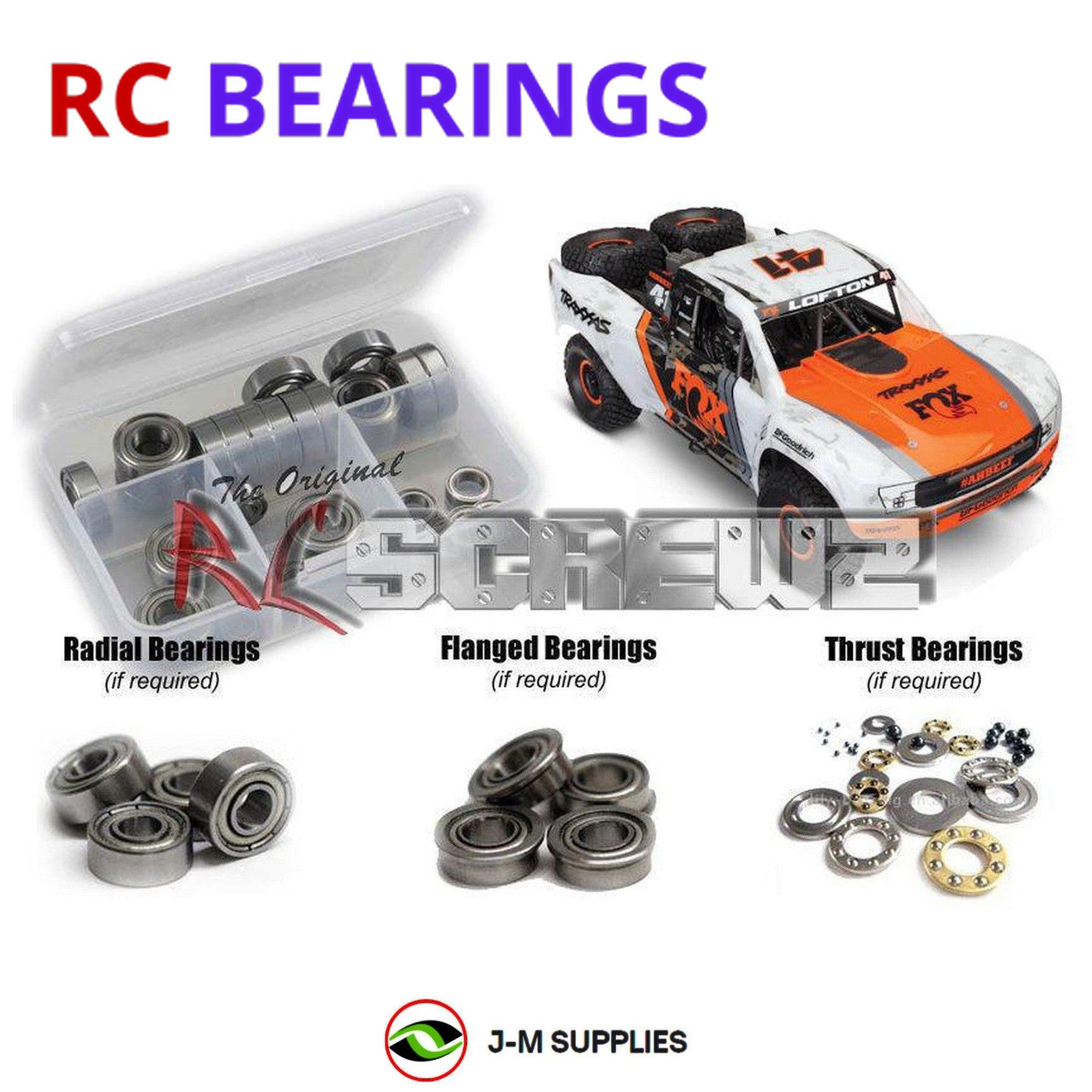 RCScrewZ Metal Shielded Bearings tra086b for Traxxas UDR Unlimited Desert Racer - Picture 1 of 12