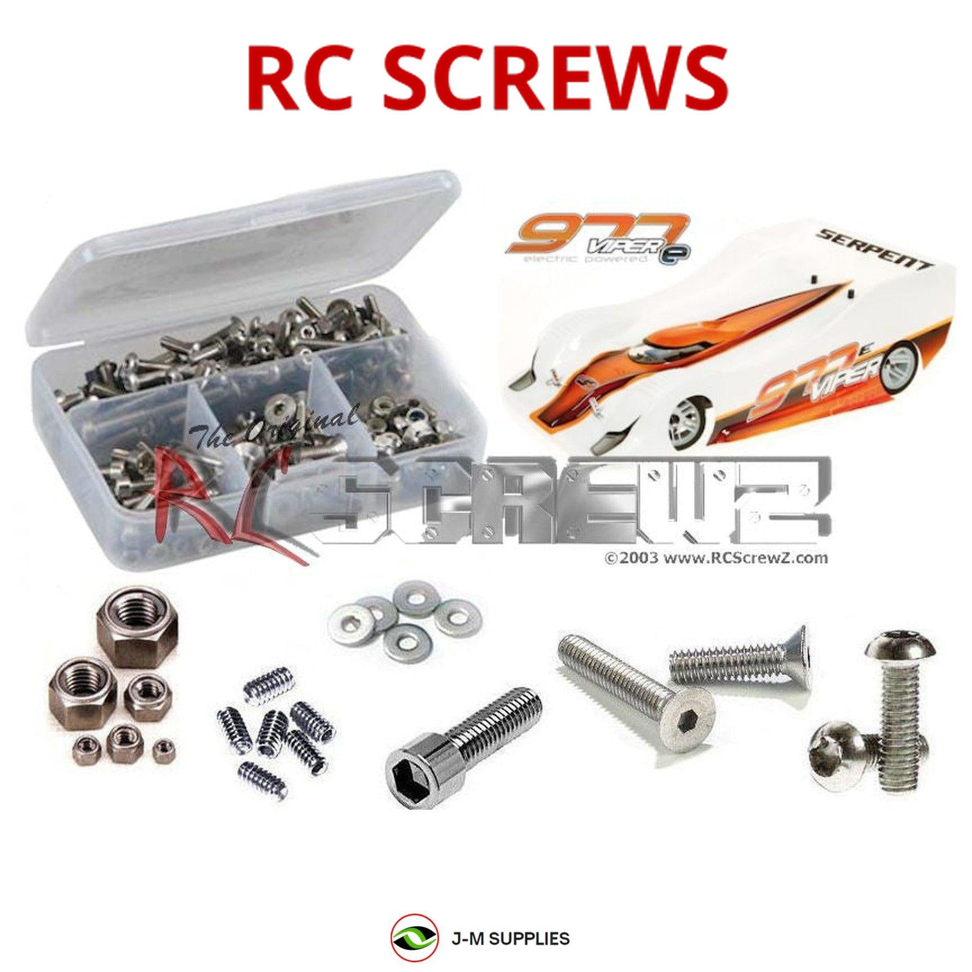 RCScrewZ Stainless Steel Screw Kit ser053 for Serpent Viper 977e 1/8th - Picture 1 of 12