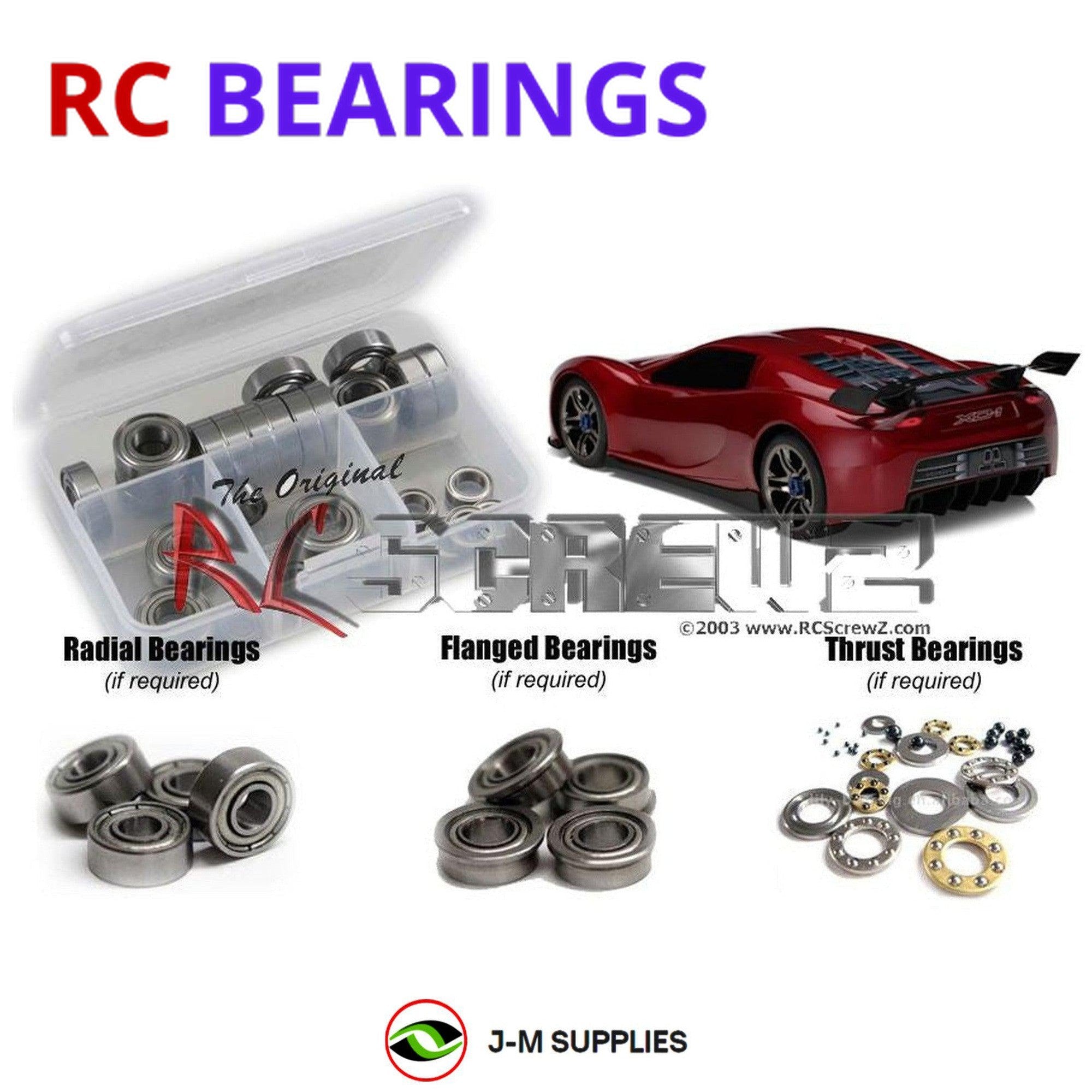 RCScrewZ Metal Shielded Bearings tra047b for Traxxas XO-1 Supercar RTR #64077 - Picture 1 of 12