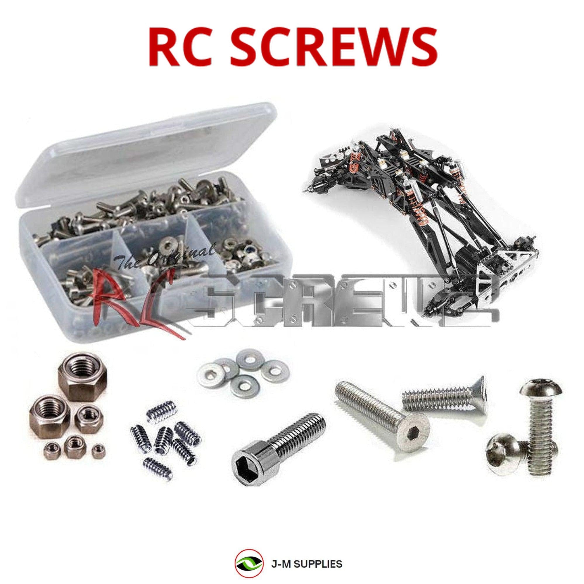 RCScrewZ Stainless Steel Screw Kit For Tamiya TT-02 Type S (tam211) – 140+ Pieces