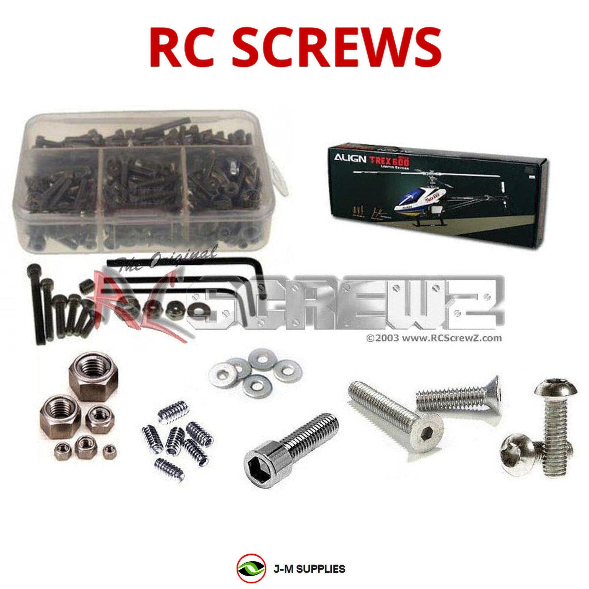 RCScrewZ Stainless Steel Screw Kit alg010 for Align 600 Limited Edition - Picture 1 of 12