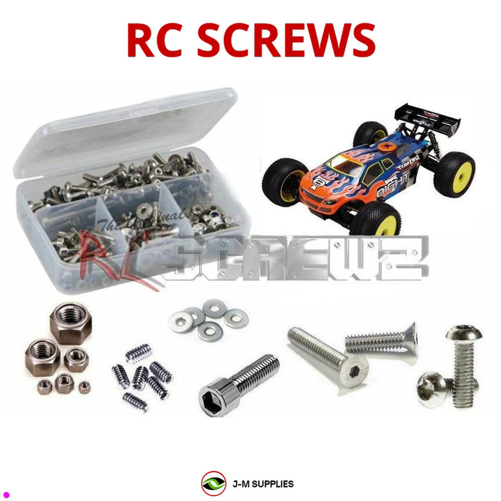 RCScrewZ Metric Stainless Steel Screw Kit los048m for Losi 8ight-T 2.0 Metric - Picture 1 of 12