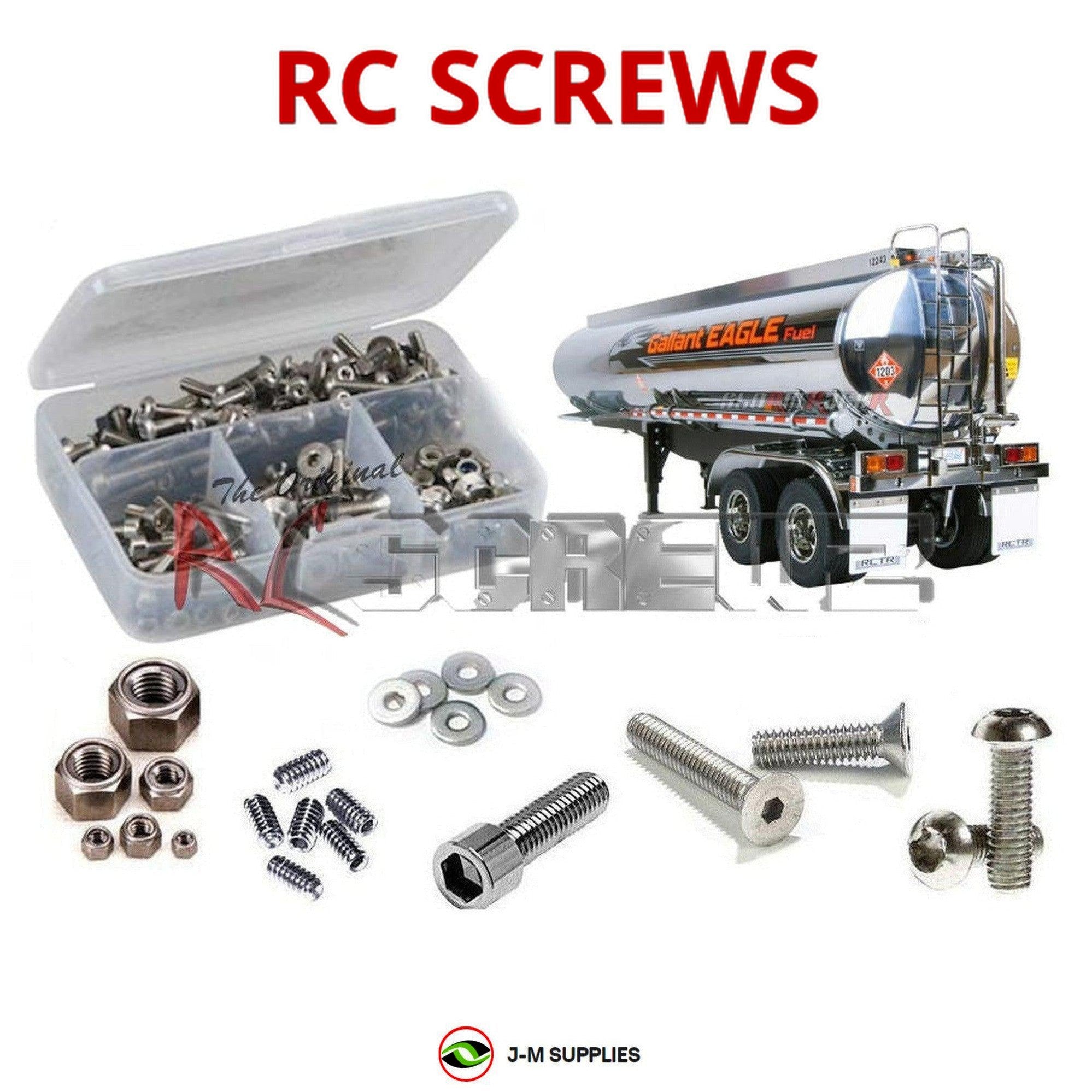 RCScrewZ Stainless Steel Screw Kit tam190 for Tamiya Fuel Tanker 1/14th - Picture 1 of 12