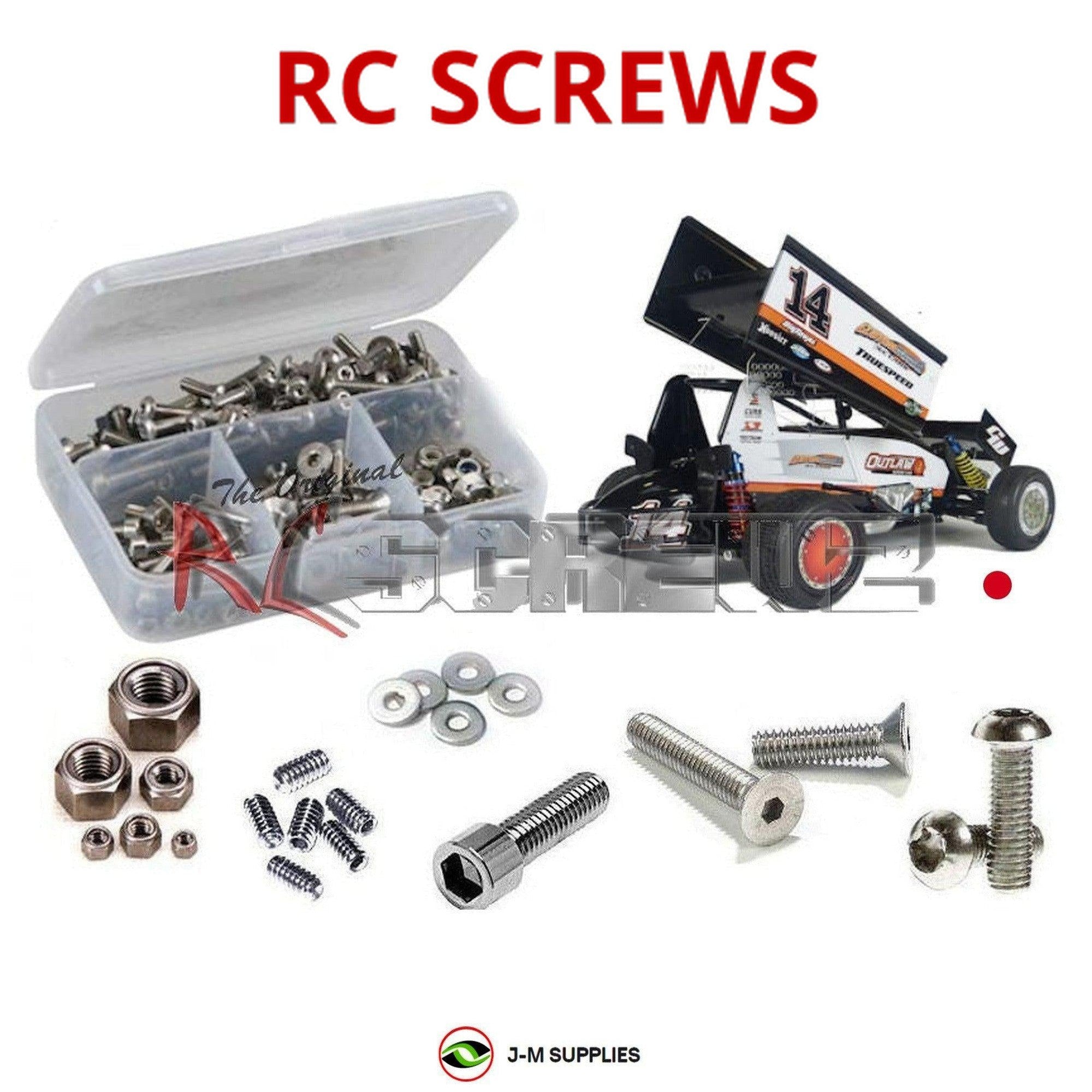 RCScrewZ Metric Stainless Screws cus012m for Custom Works Outlaw 4 Sprintcr 0724 - Picture 1 of 12