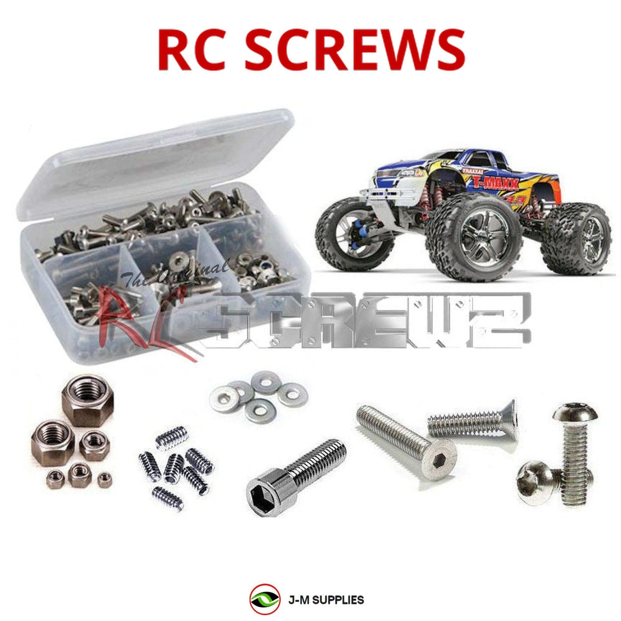 RCScrewZ Stainless Steel Screw Kit tra016 for Traxxas T-Maxx 3.3 #4907 - Picture 1 of 12