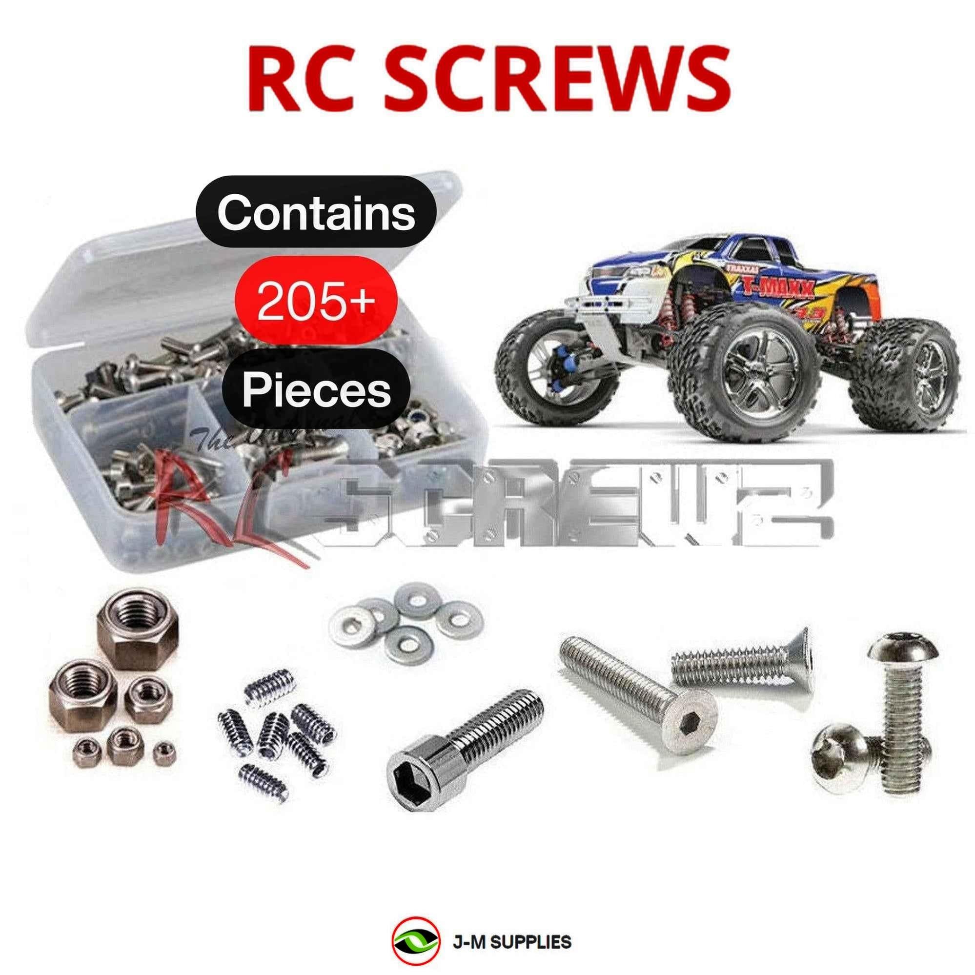 RCScrewZ Stainless Screw Kit tra016 for Traxxas T-Maxx 3.3 1/10 MT (#4907) | KIT - Picture 1 of 12