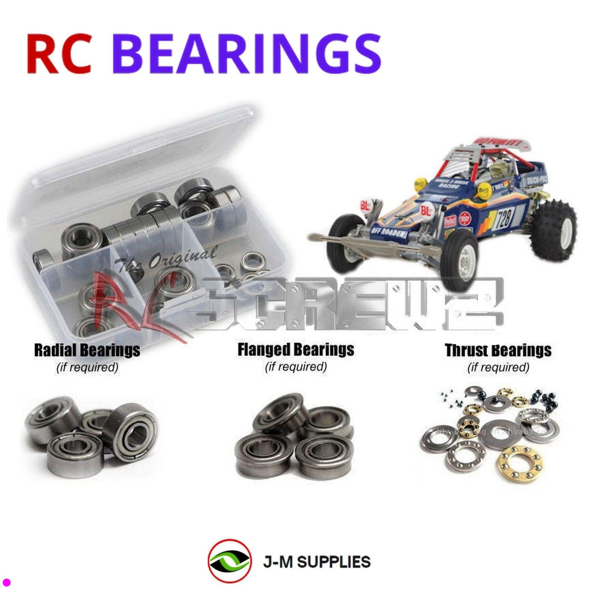 RCScrewZ Metal Shielded Bearings tam232b for Tamiya Fighting Buggy 2014 #58600 - Picture 1 of 12