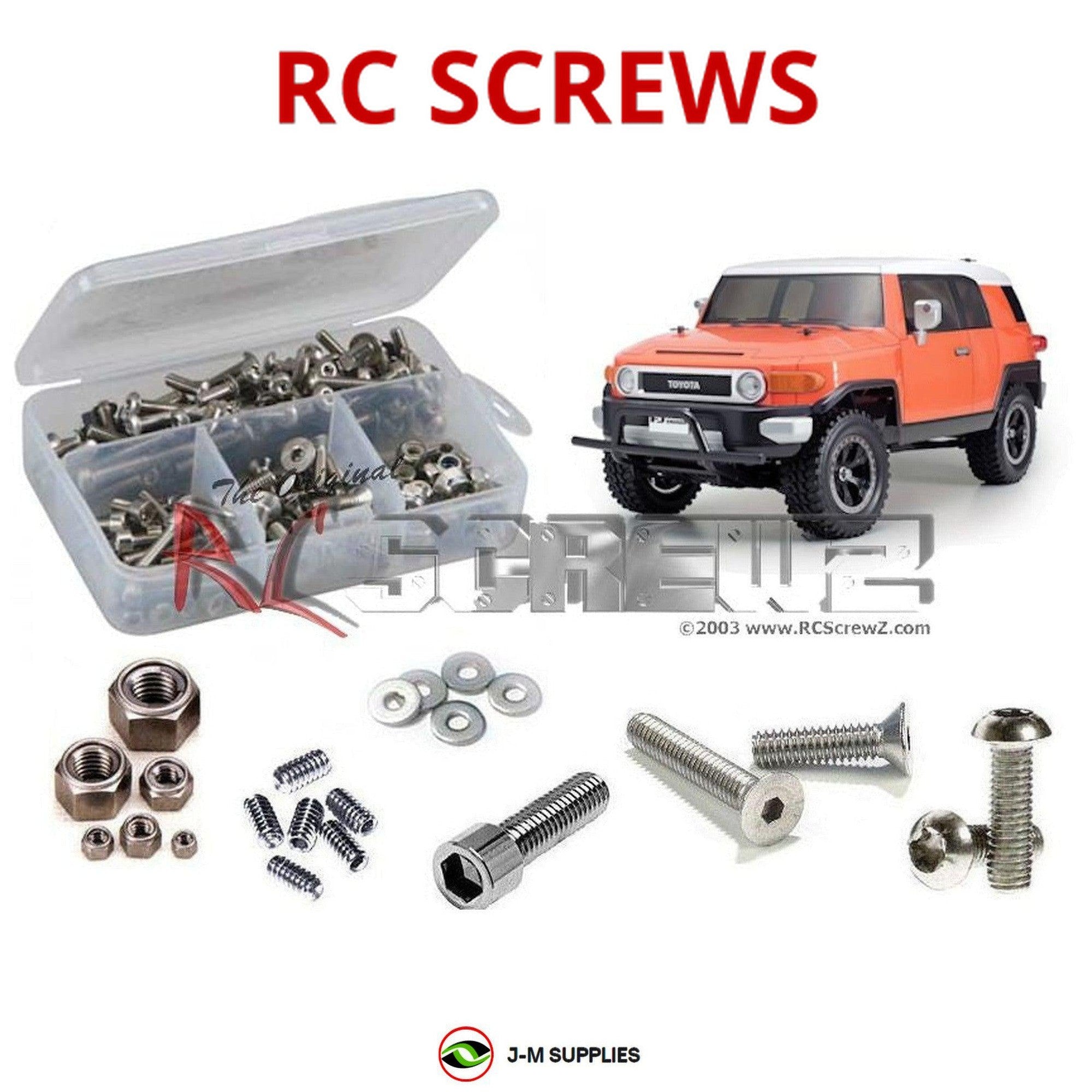 RCScrewZ Stainless Screw Kit tam161 for Tamiya Toyota FJ Cruiser #58588/58620 - Picture 1 of 12