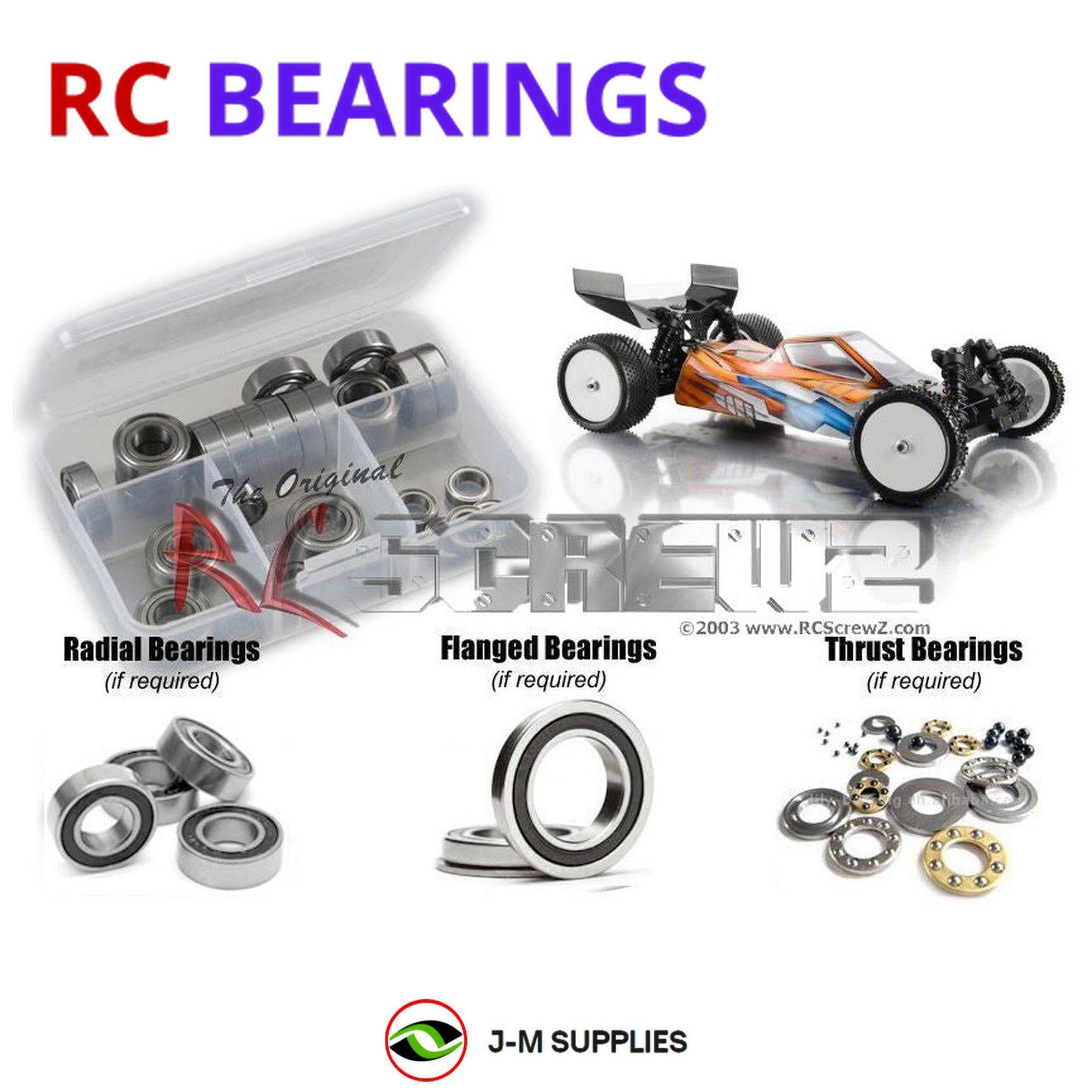 RCScrewZ Rubber Shielded Bearing Kit xra063r for XRAY XB4 2015 #360002 - Picture 1 of 12