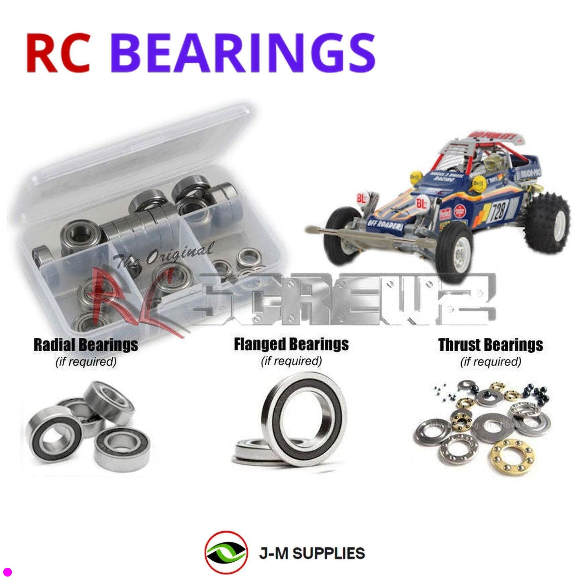 RCScrewZ Rubber Shielded Bearings tam232r for Tamiya Fighting Buggy 2014 #58600 - Picture 1 of 12