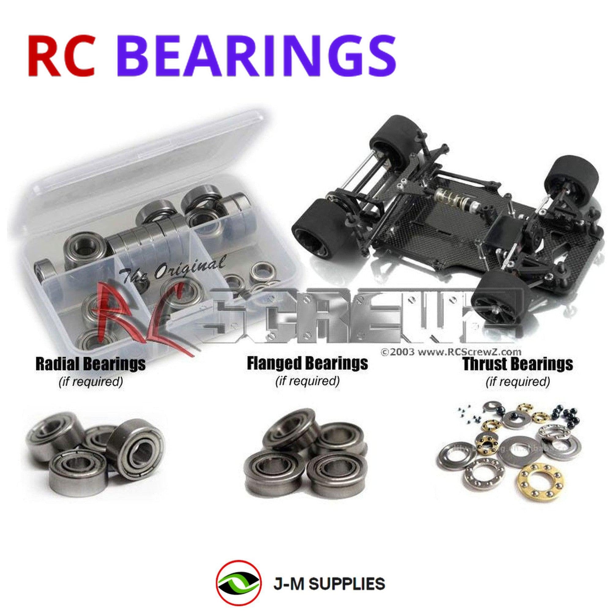 RCScrewZ Metal Shielded Bearing Kit xra056b for XRAY X12 2014 #370003 - Picture 1 of 12