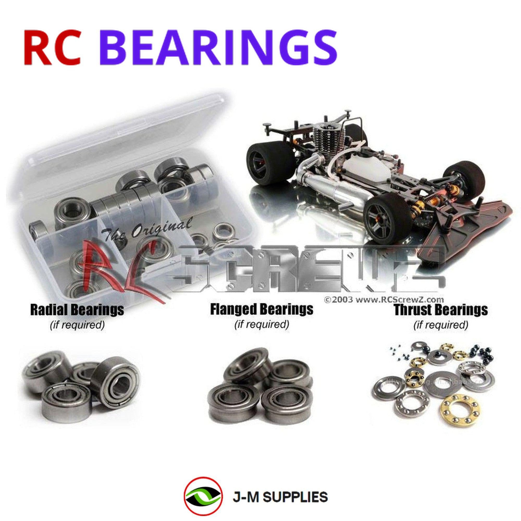 RCScrewZ Metal Shielded Bearing Kit xra055b for XRAY RX8 2014 #340003 - Picture 1 of 12