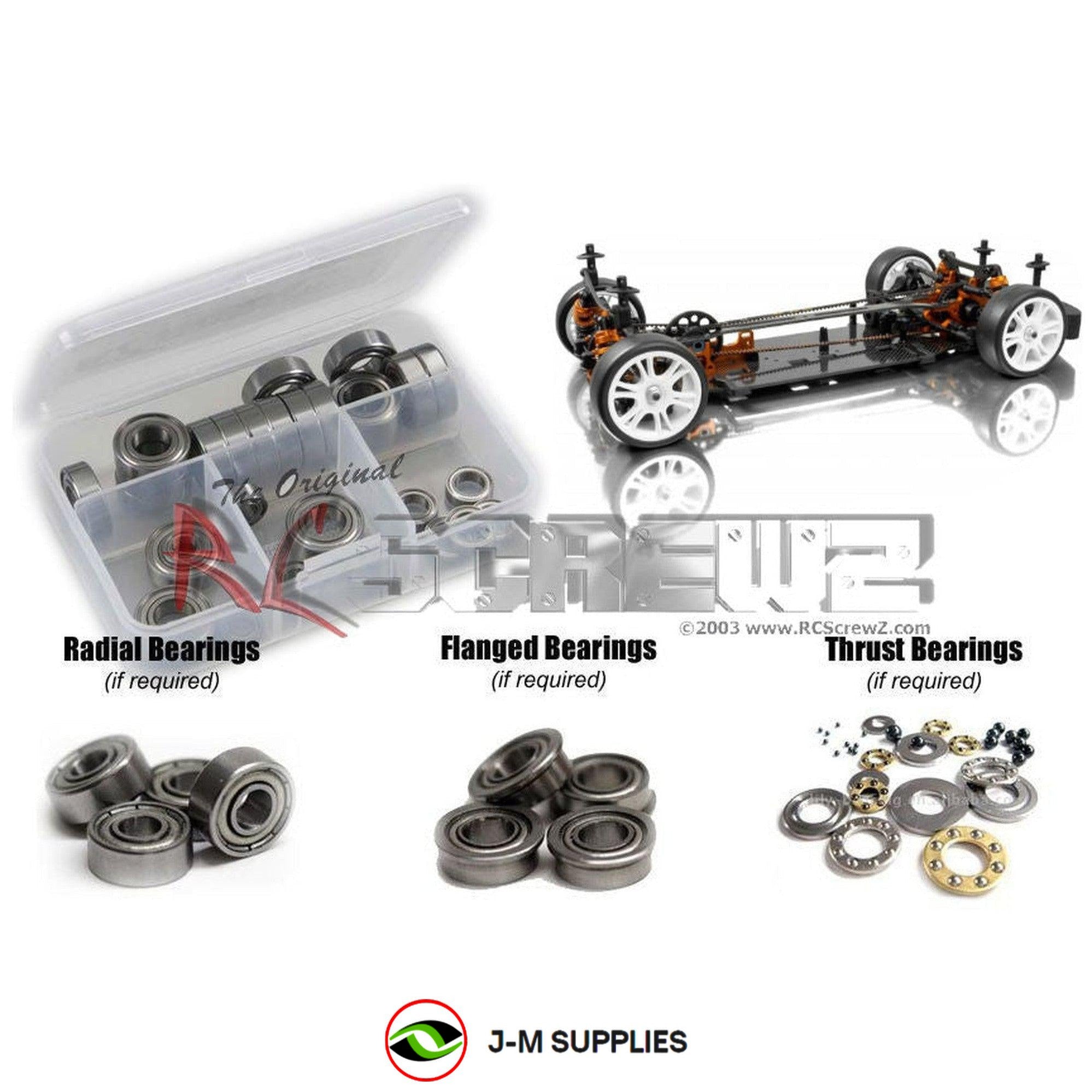 RCScrewZ Metal Shielded Bearing Kit xra020b for XRAY T3 2012 #300018 | PRO - Picture 1 of 12
