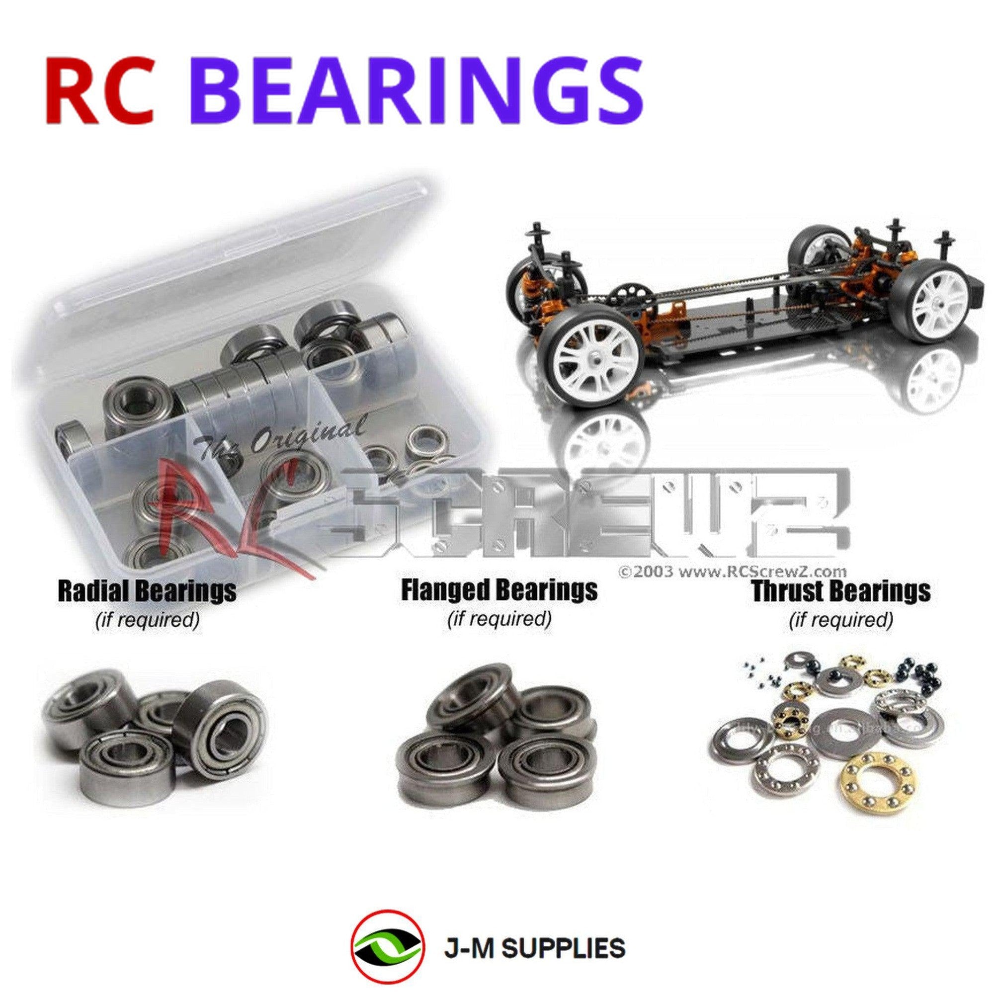 RCScrewZ Metal Shielded Bearing Kit xra020b for XRAY T3 2012 #300018 - Picture 1 of 12