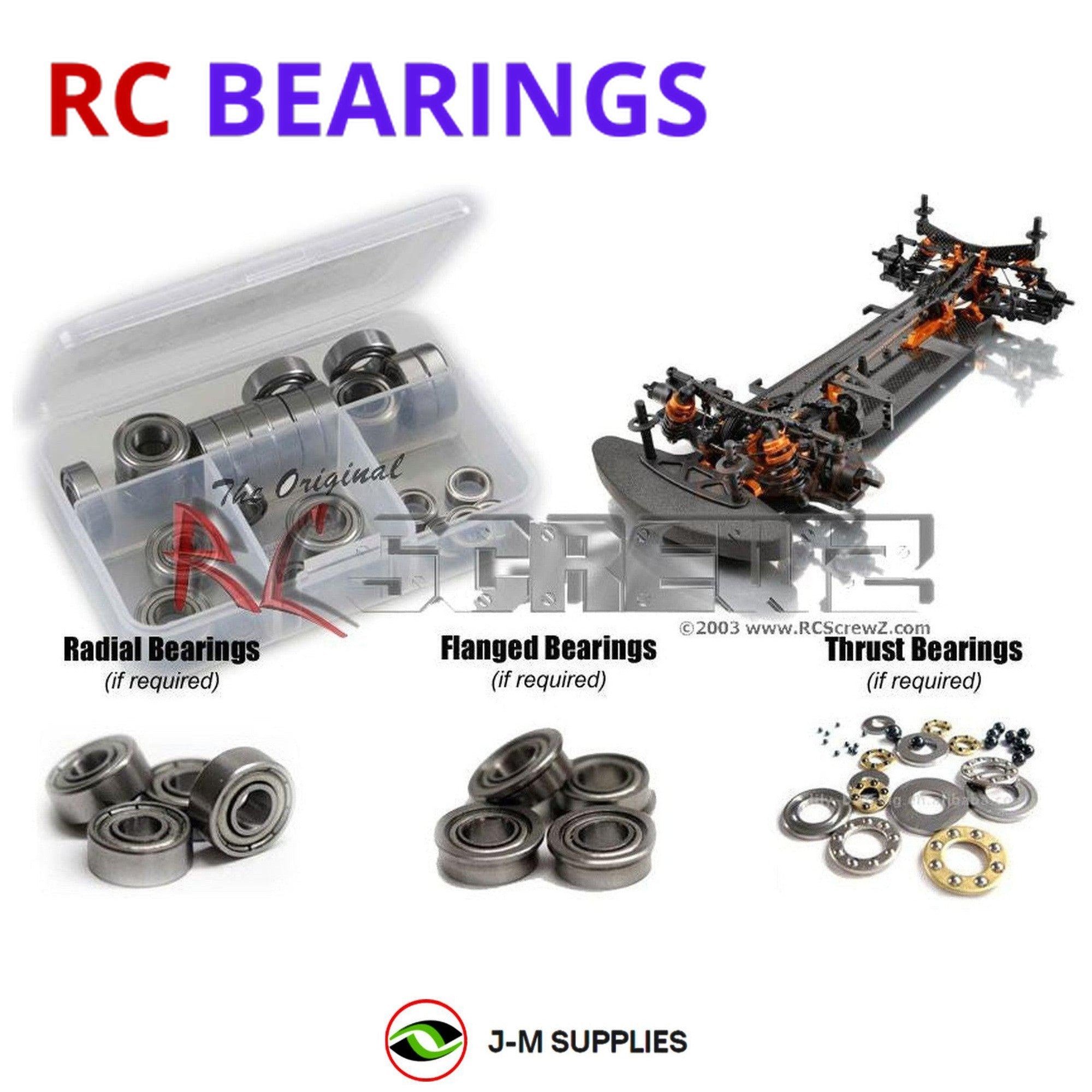 RCScrewZ Metal Shielded Bearing Kit xra045b for XRAY T4 2014 #300020 - Picture 1 of 12