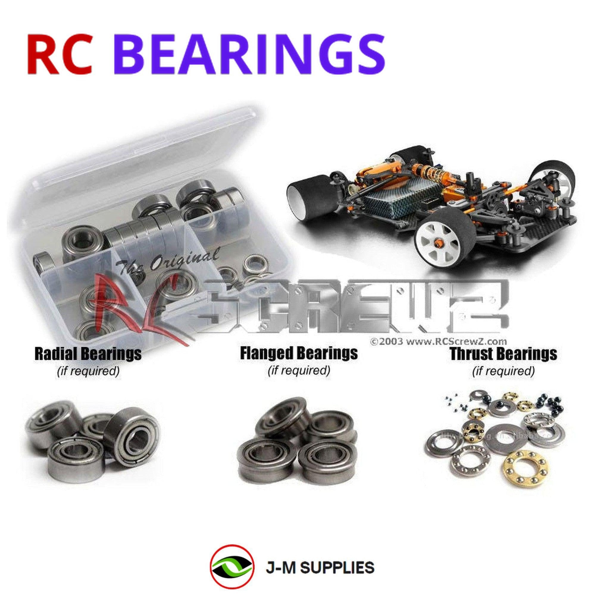 RCScrewZ Metal Shielded Bearing Kit xra067b for XRAY X12 2015 #370004 - Picture 1 of 12