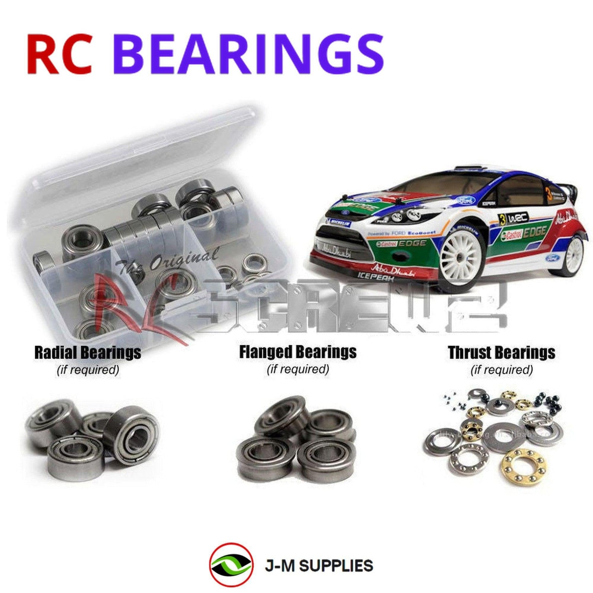 RCScrewZ Metal Shielded Bearing Kit hpi072b for HPI Racing WR8 3.0 Nitro #106949 - Picture 1 of 12