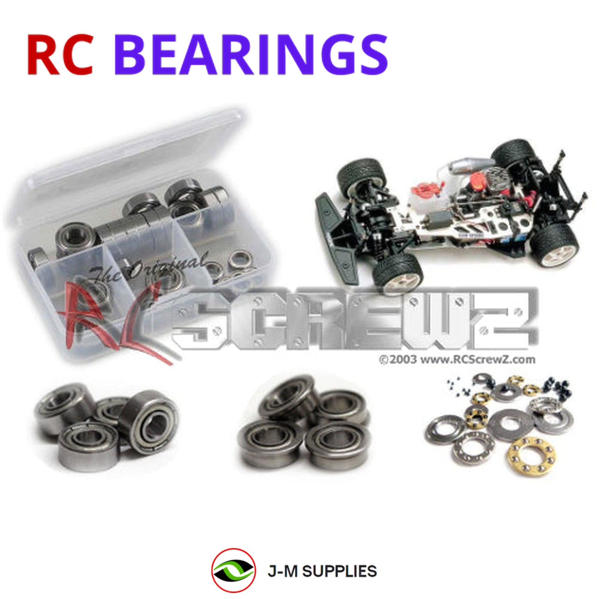 RCScrewZ Metal Shielded Bearings kyo036b for Kyosho Super 10 Competition 3 31824 - Picture 1 of 12