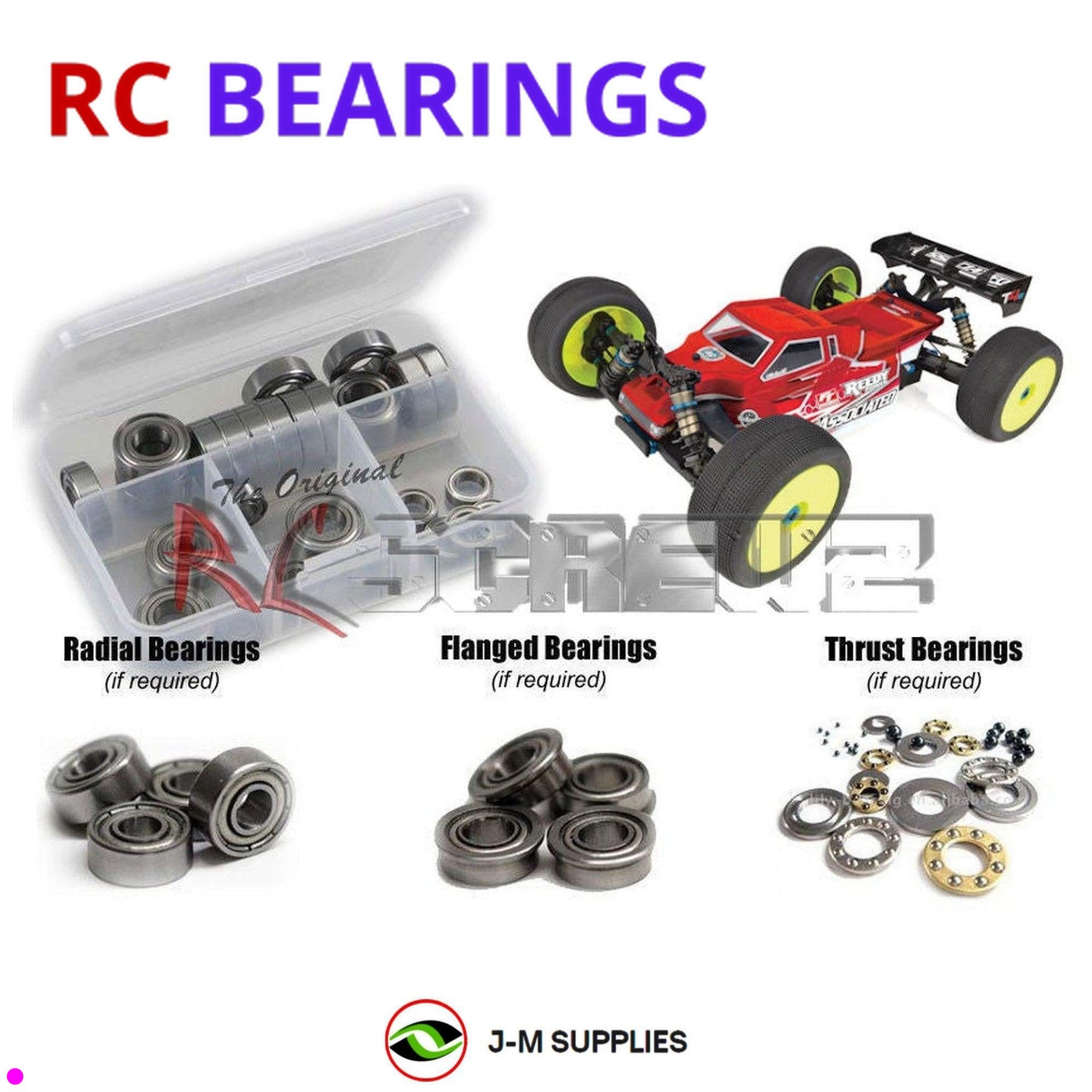 RCScrewZ Metal Shielded Bearings asc129b for Associated RC8T4e 1/8 Truggy #80948 - Picture 1 of 12