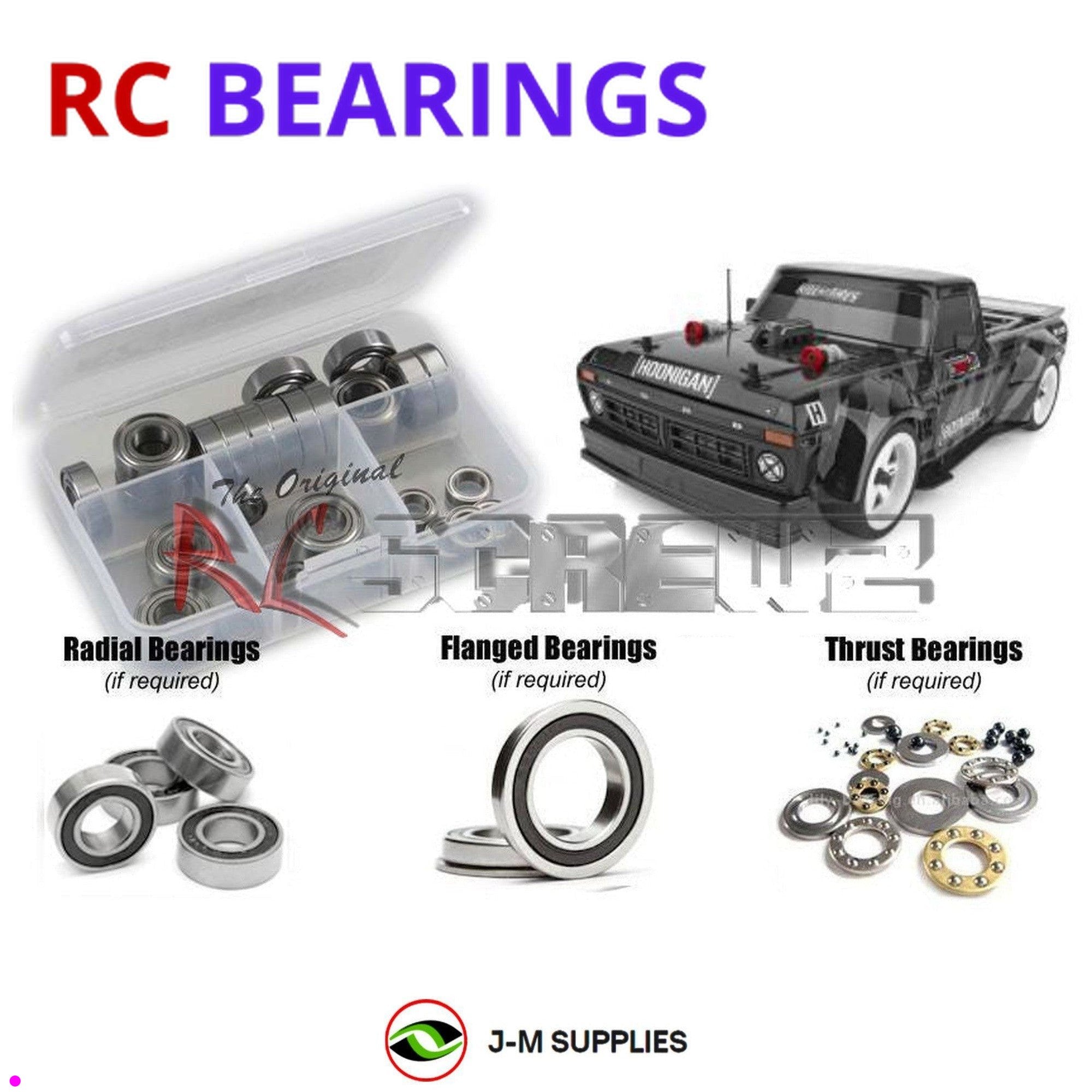 RCScrewZ Rubber Shielded Bearings asc126r for Associated Apex2 Hoonitruck RTR - Picture 1 of 12