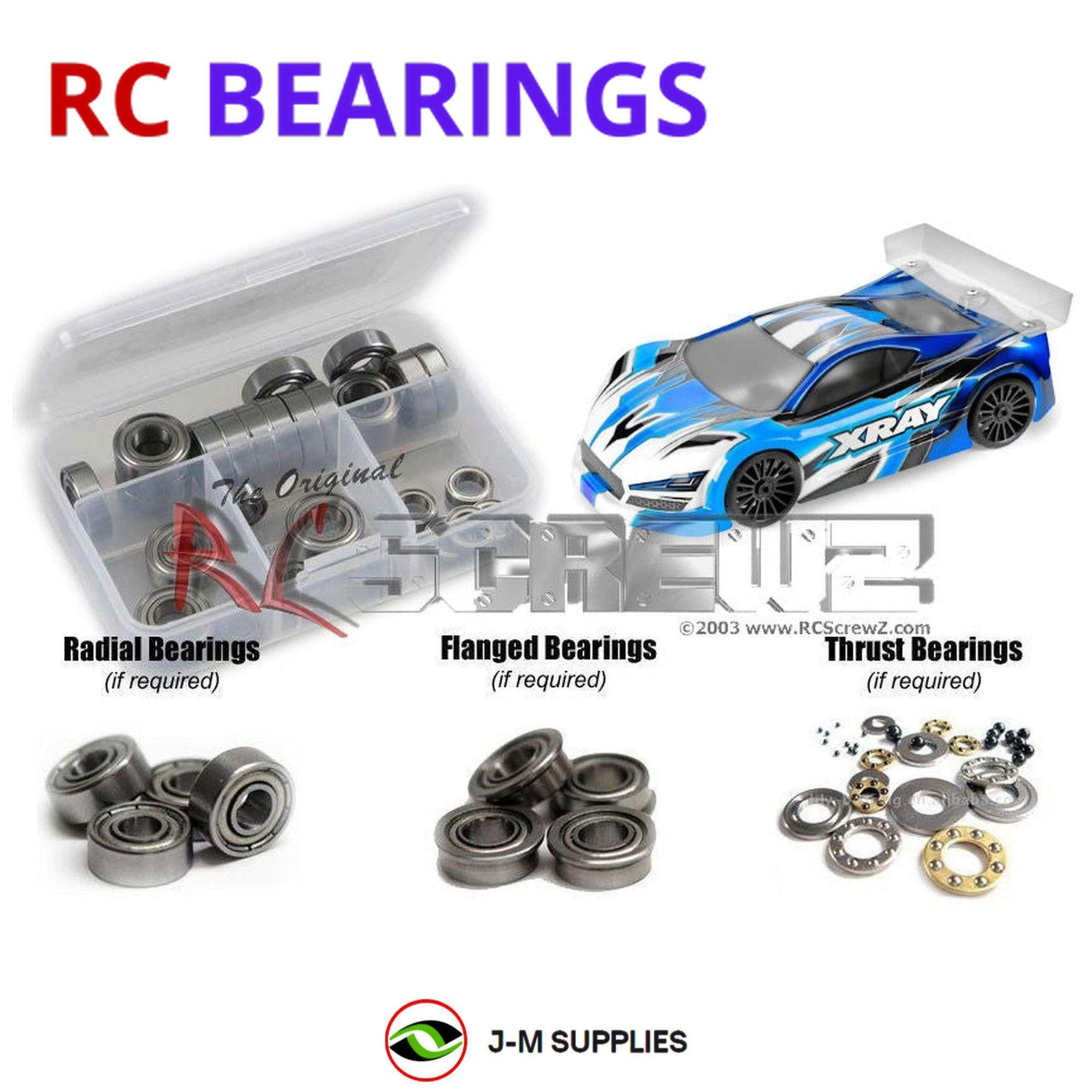 RCScrewZ Metal Shielded Bearing Kit xra085b for XRAY GTXe 2022 #350603 - Picture 1 of 12