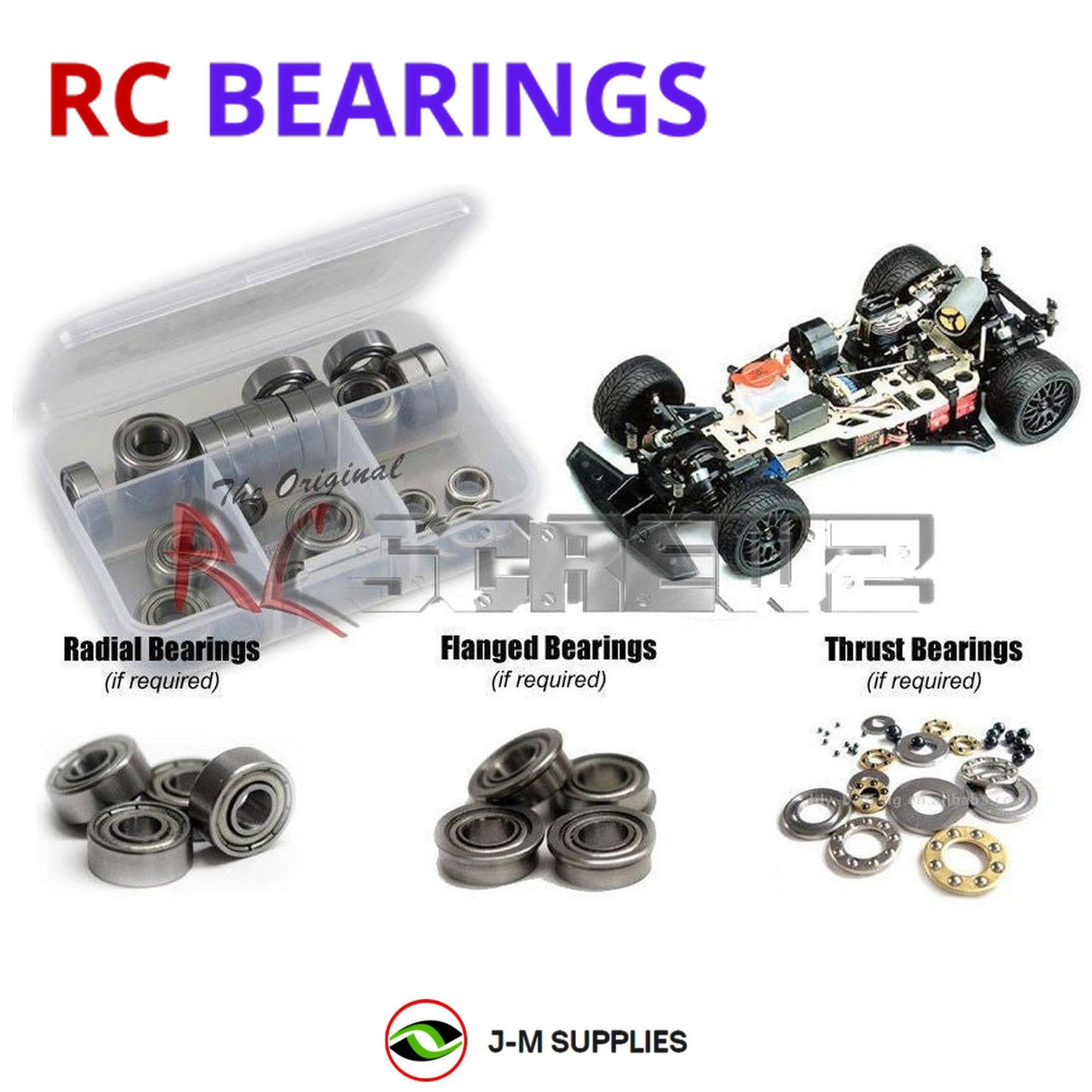 RCScrewZ Metal Shielded Bearings kyo038b for Kyosho Super-Ten GP Four II #31821 - Picture 1 of 12