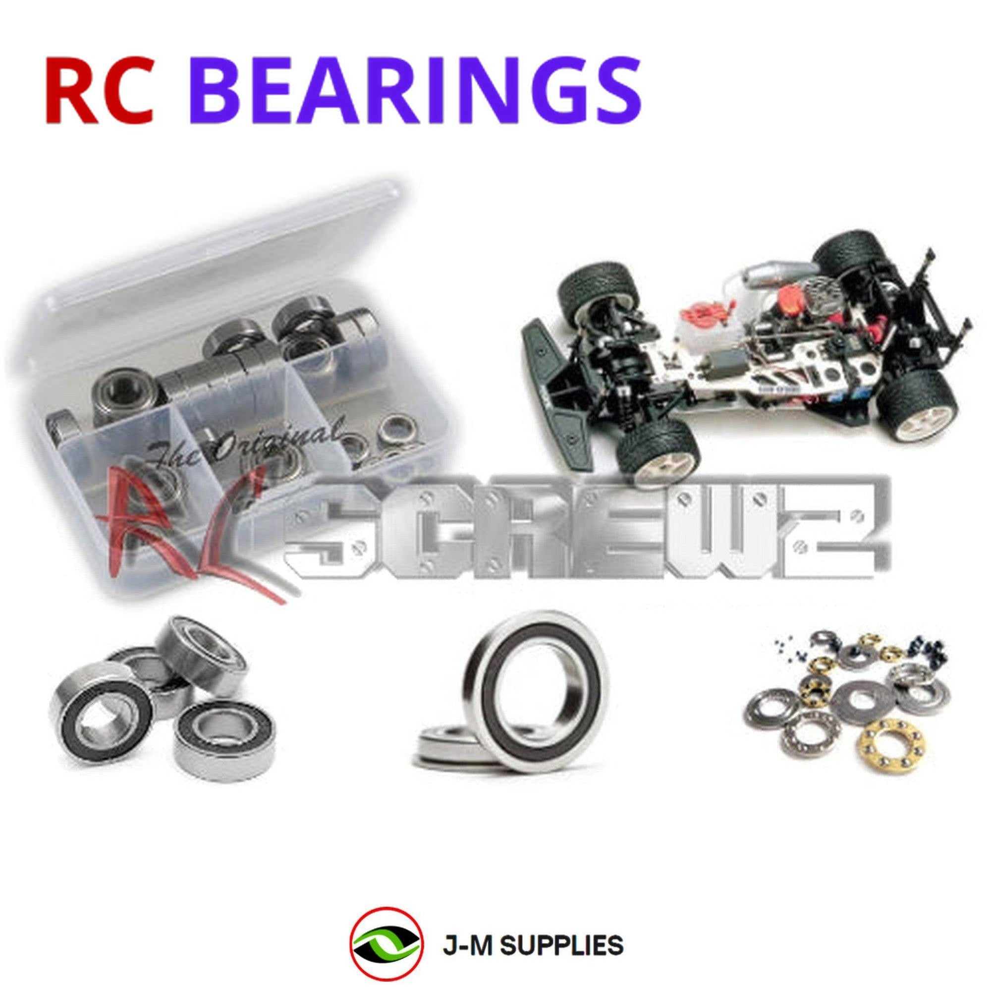 RCScrewZ Rubber Shielded Bearing kyo036r for Kyosho Super 10 Competition 3 31824 - Picture 1 of 12