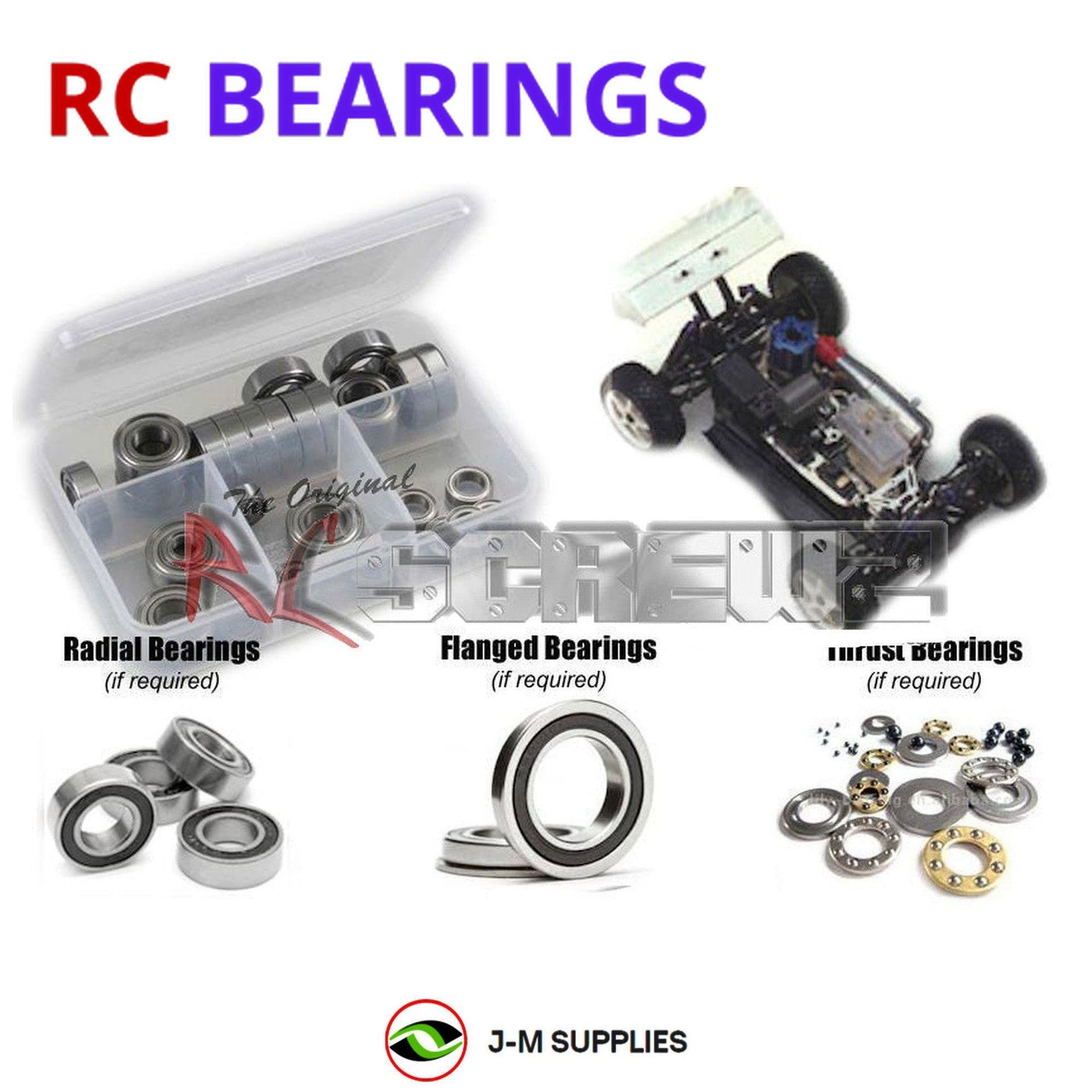 RCScrewZ Rubber Shielded Bearings kyo020r for Kyosho Inferno MP5 Buggy 1/8 31551 - Picture 1 of 12