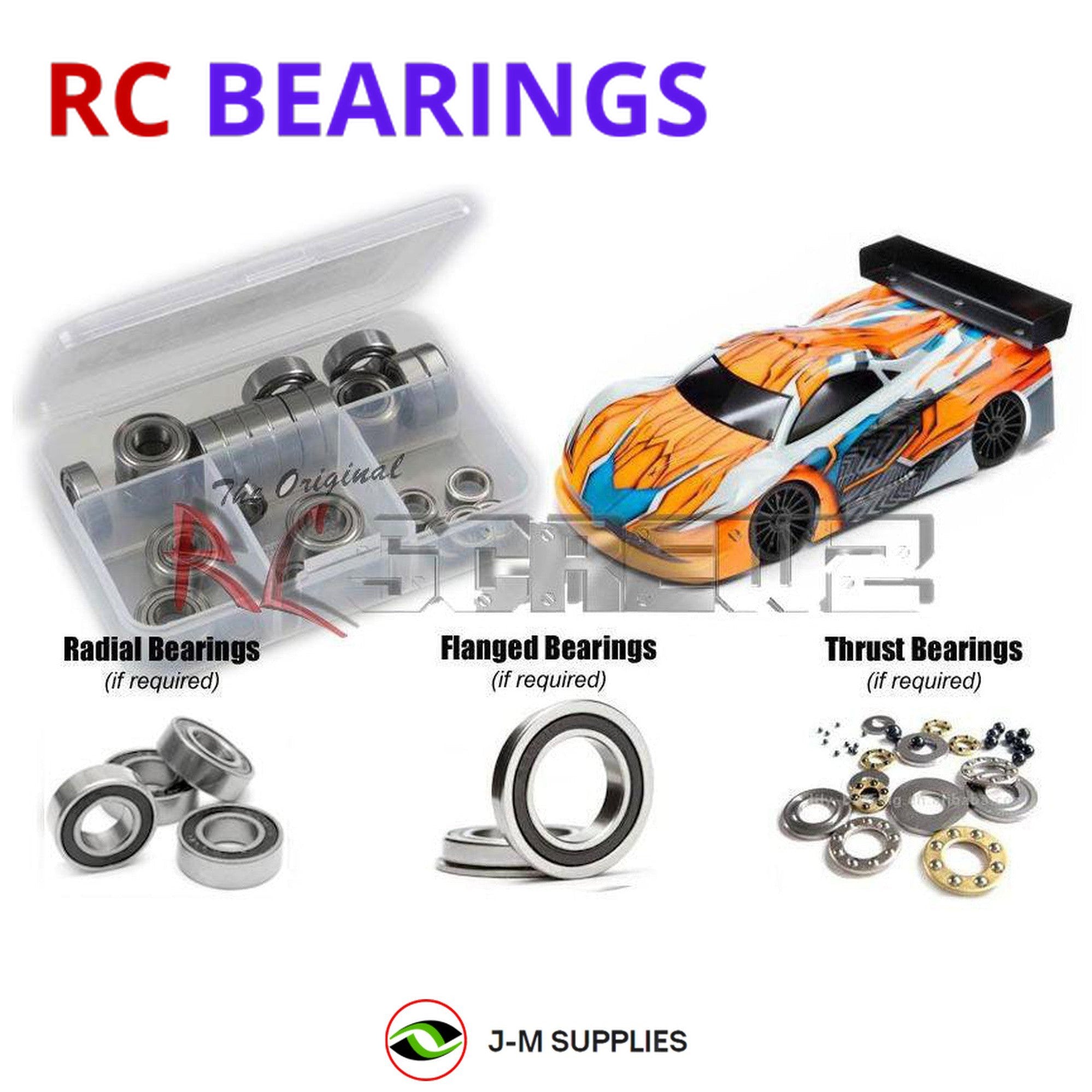 RCScrewZ Rubber Shielded Bearing Kit xra107r for XRAY GTXe 2023 #350604 - Picture 1 of 12