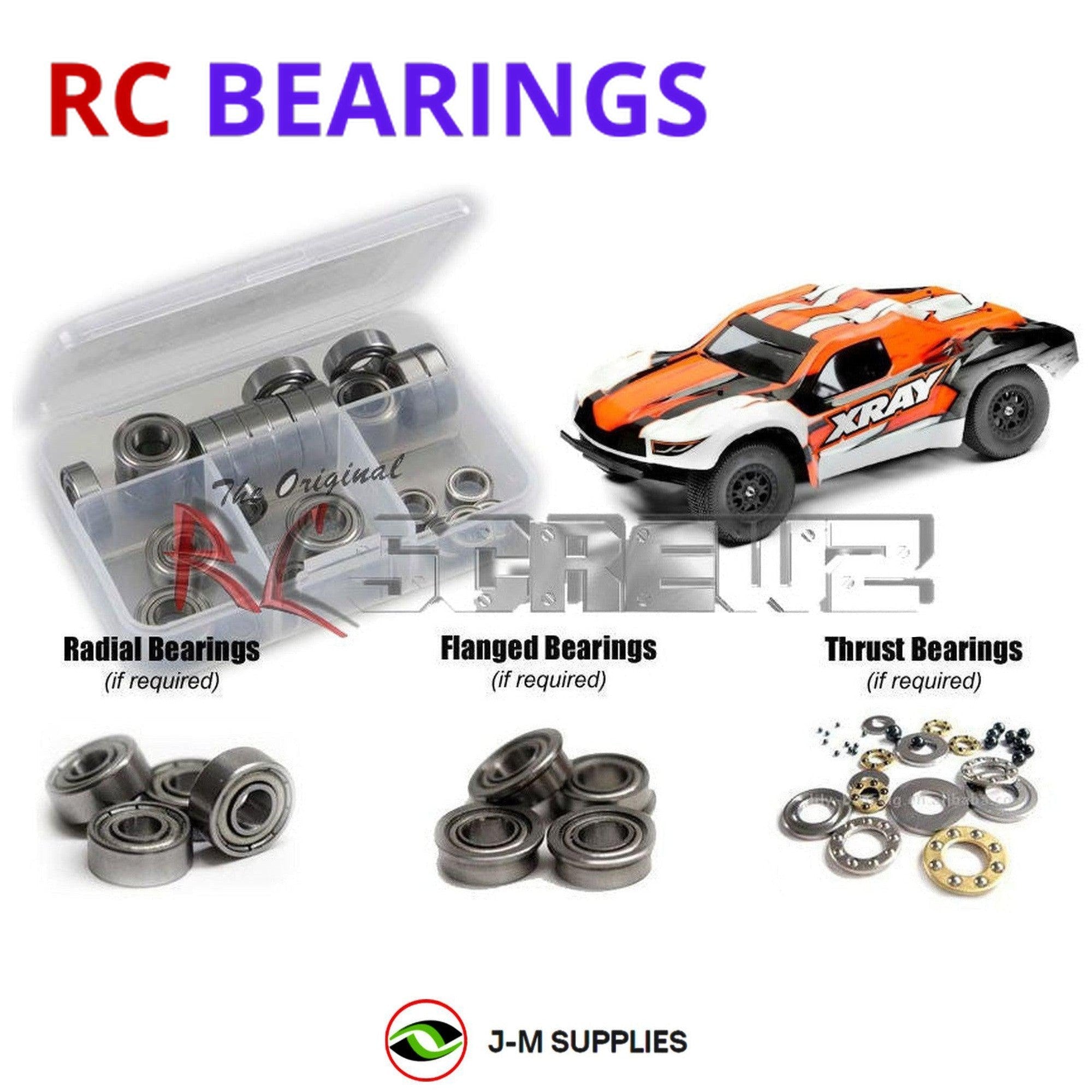 RCScrewZ Metal Shielded Bearing Kit xra086b for XRAY SCX 2022 2wd #320300 - Picture 1 of 12