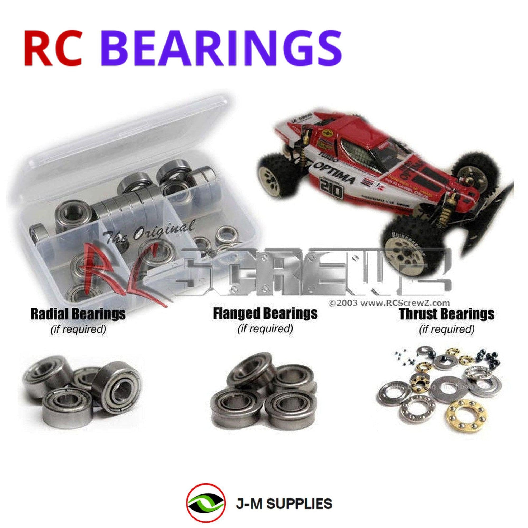 RCScrewZ Metal Shielded Bearing Kit kyo179b for Kyosho Turbo Scorpion #3130 - Picture 1 of 12