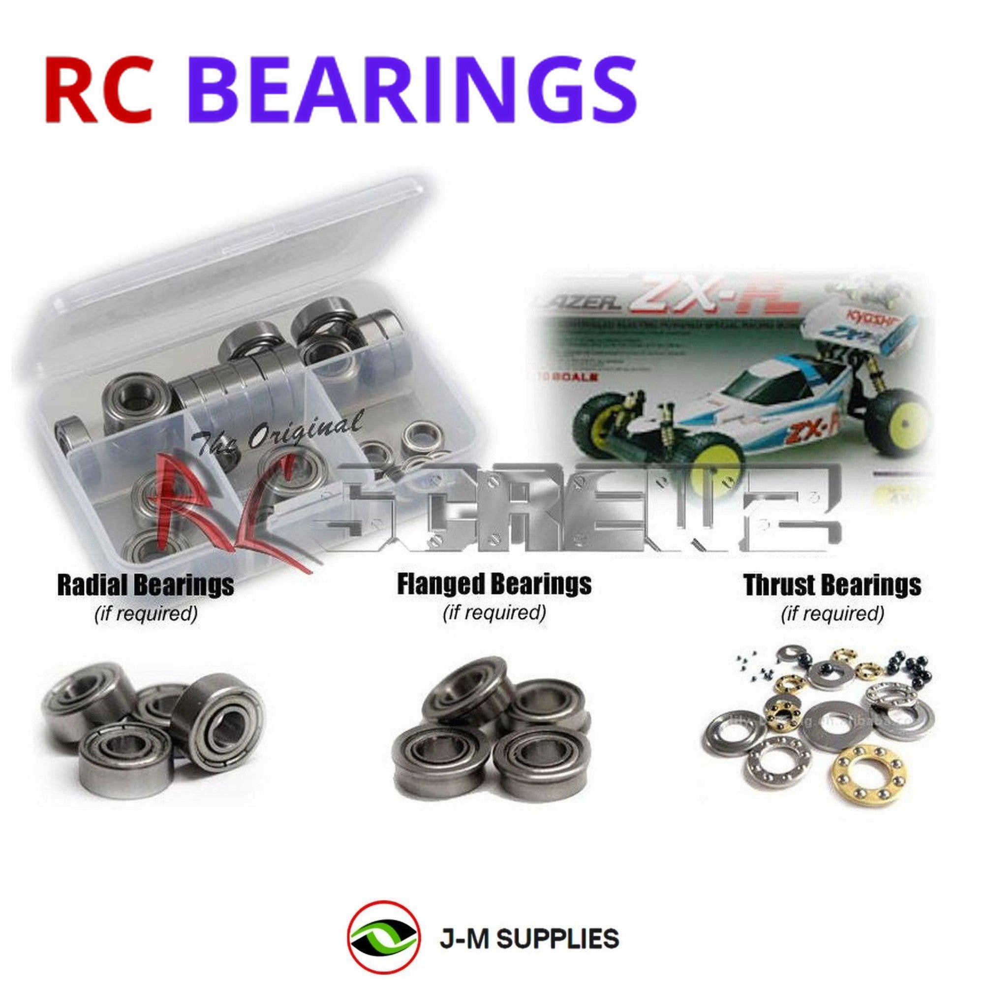 RCScrewZ Metal Shielded Bearing Kit kyo013b for Kyosho Lazer ZX-R #3147 - Picture 1 of 12