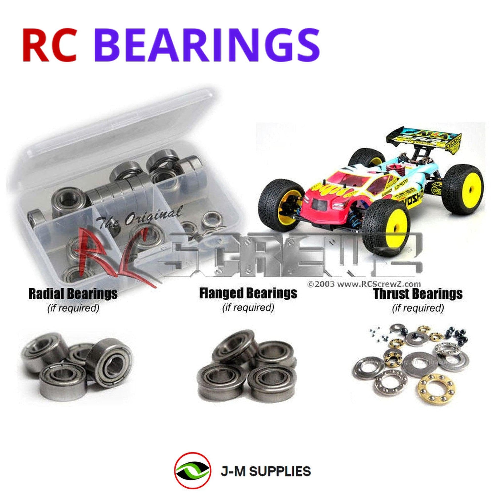 RCScrewZ Metal Shielded Bearings kyo137b for Kyosho Inferno ST-RR 1/8th #31353 - Picture 1 of 12