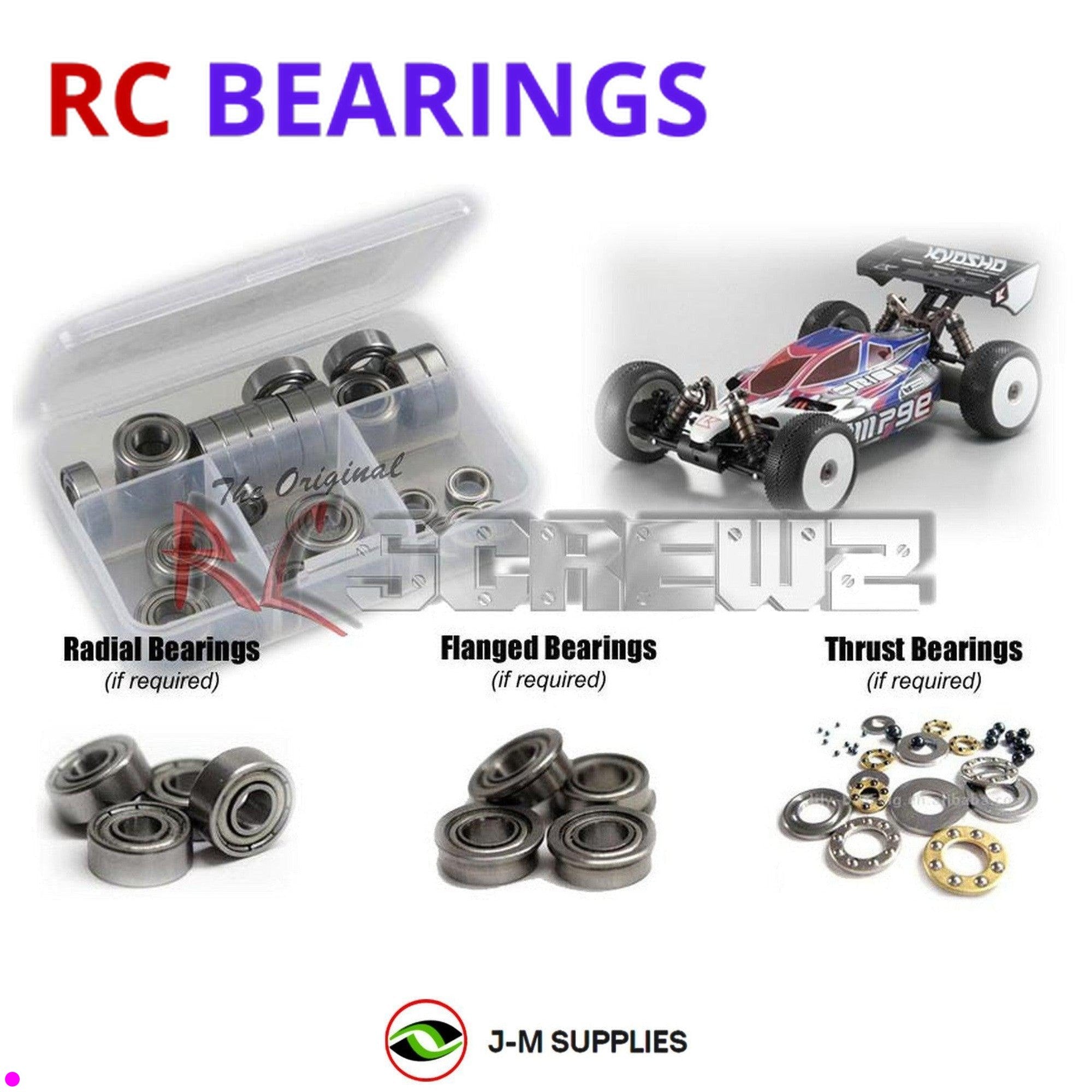 RCScrewZ Metal Shielded Bearing Kit kyo124b for Kyosho Inferno MP9e 1/8th #38097 - Picture 1 of 12