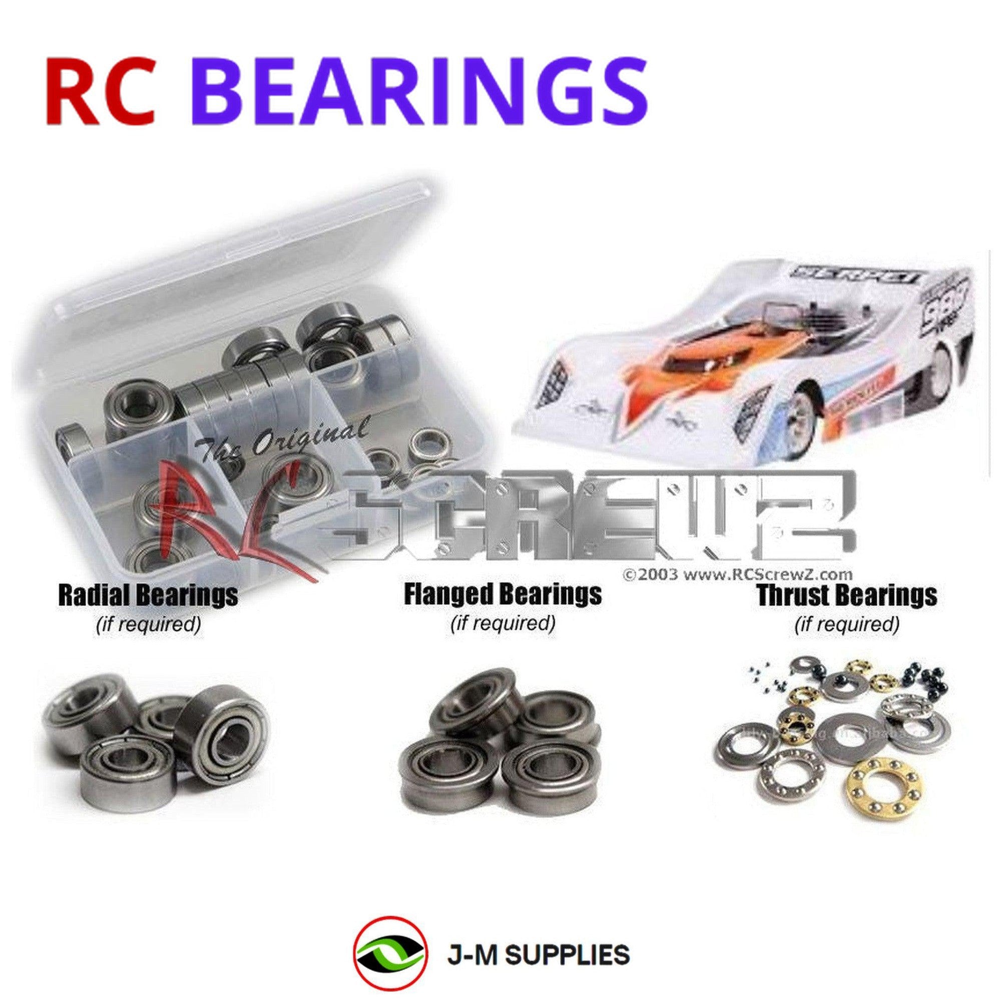 RCScrewZ Metal Shielded Bearings ser065b for Serpent 988 Viper 1/8 Nitro #903017 - Picture 1 of 12