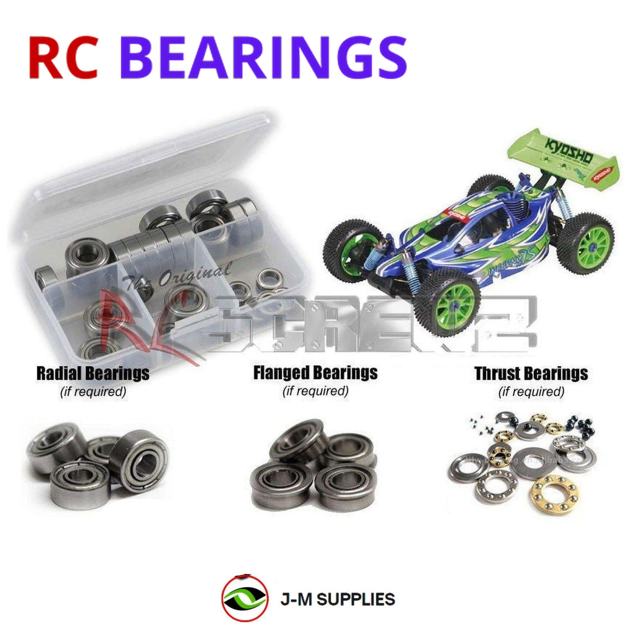 RCScrewZ Metal Shielded Bearings kyo044b for Kyosho Inferno MP7.5 Kanai 3 #31273 - Picture 1 of 12