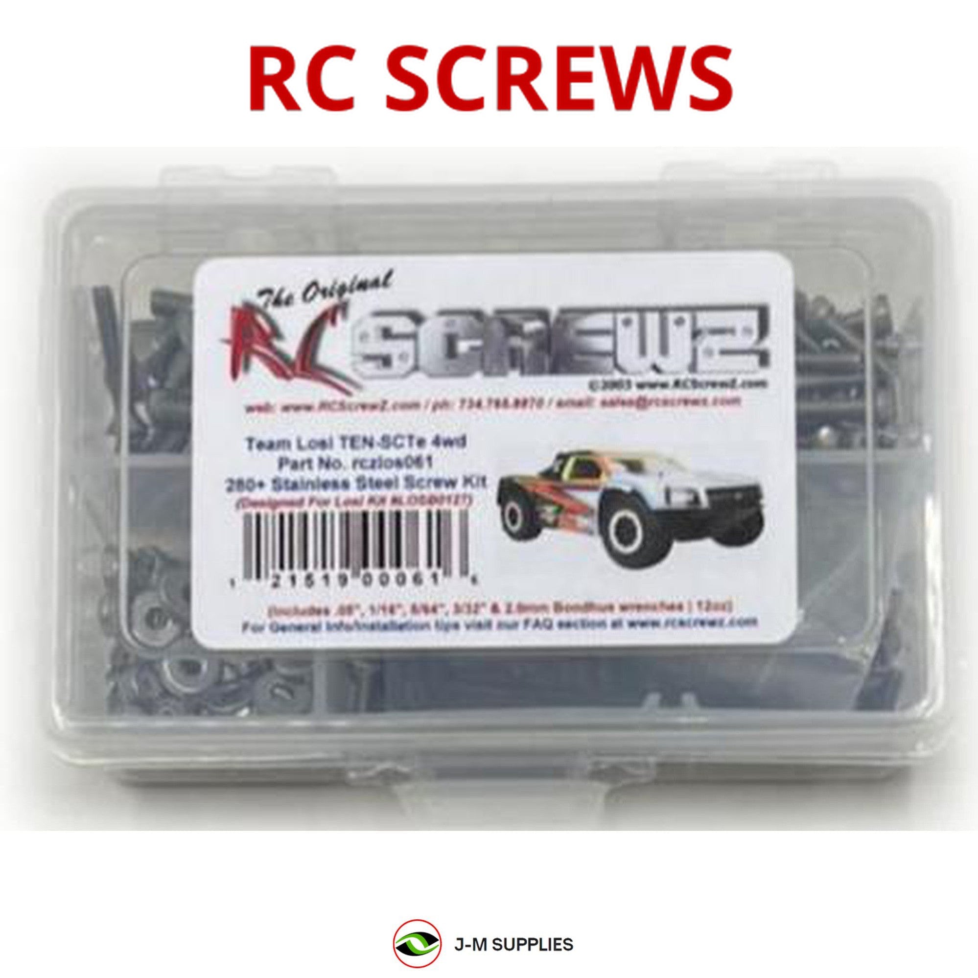 RCScrewZ Stainless Steel Screw Kit los061 for Team Losi TEN-SCTE 4wd #LOSB0127 - Picture 1 of 12