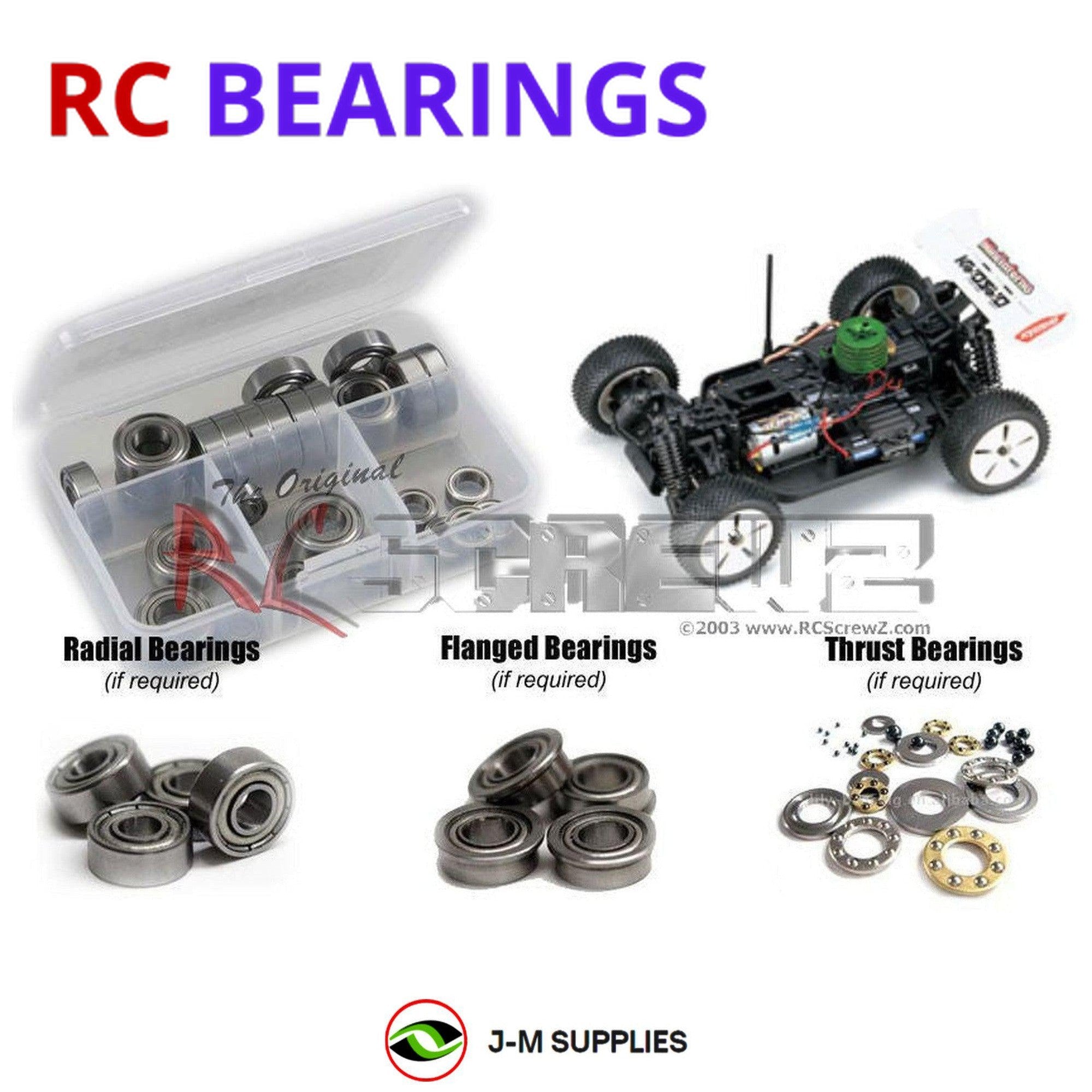 RCScrewZ Metal Shielded Bearings kyo059b for Kyosho Inferno Half 8 Mini #31311 - Picture 1 of 12