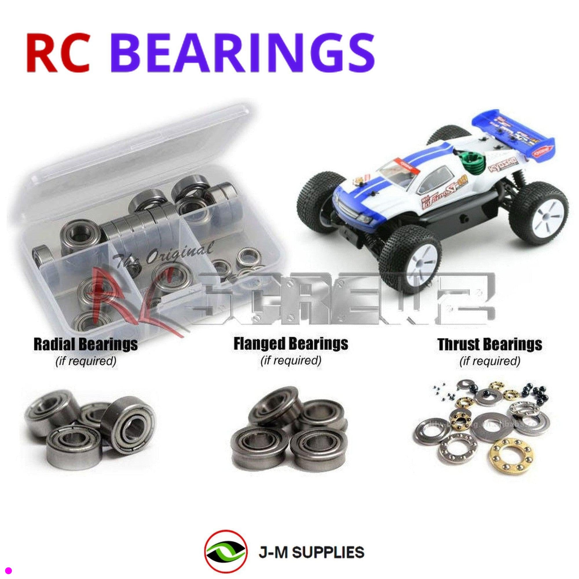 RCScrewZ Metal Shielded Bearing Kit kyo075b for Kyosho Inferno Mini ST 09 #31312 - Picture 1 of 12