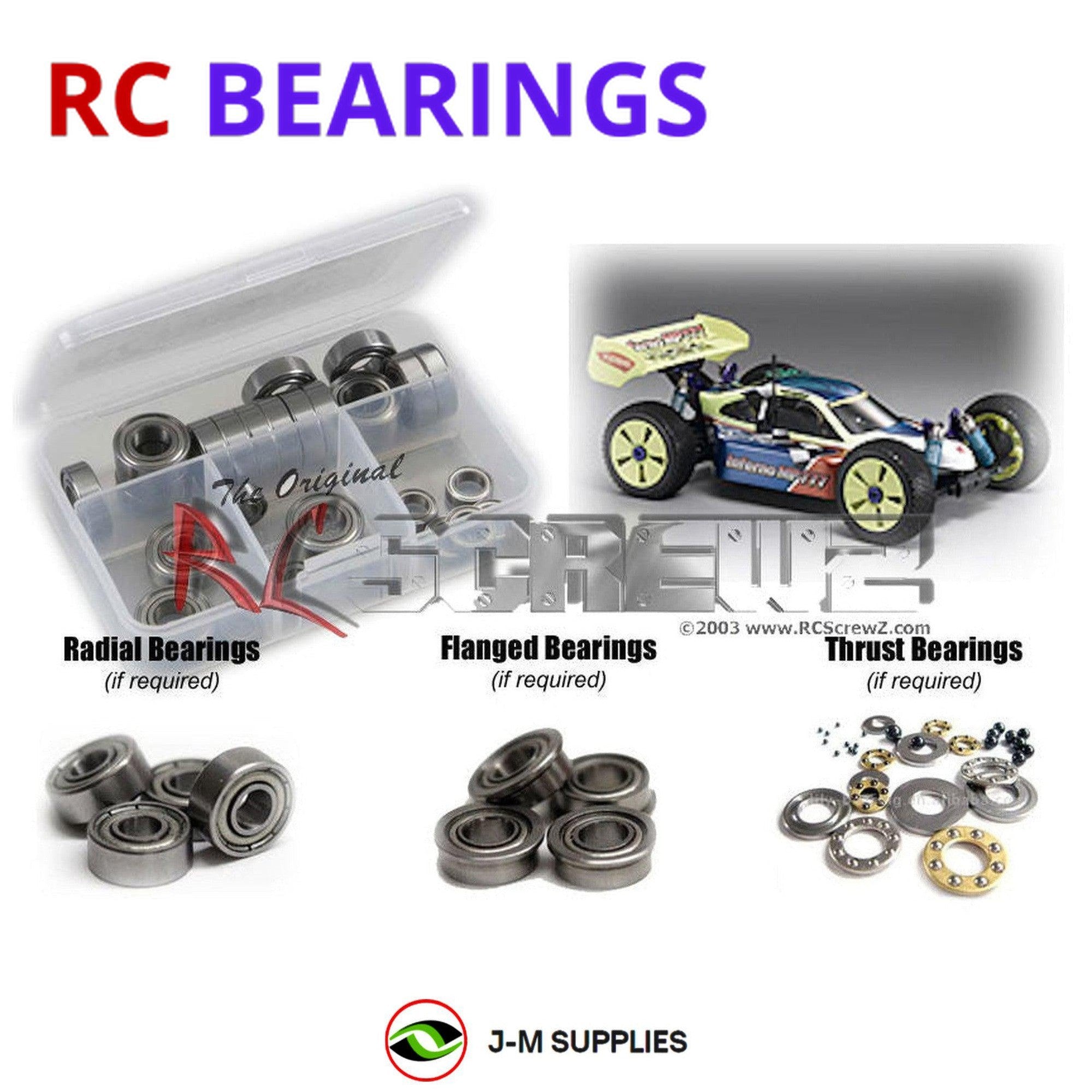 RCScrewZ Metal Shielded Bearing Kit kyo062b for Kyosho Inferno MP 777 SP2 #31779 - Picture 1 of 12