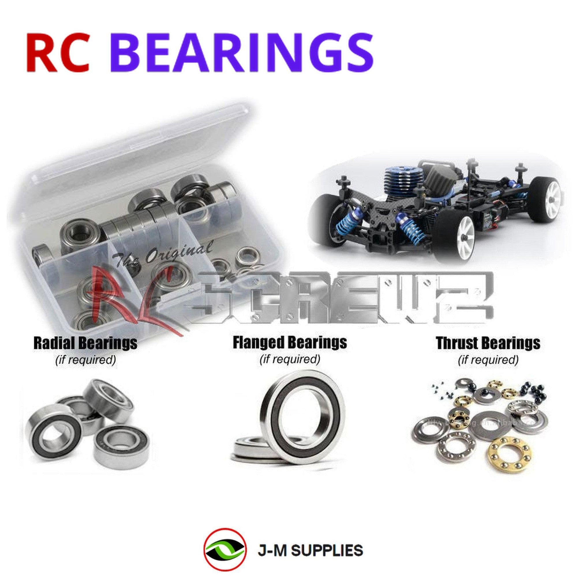 RCScrewZ Rubber Shielded Bearings kyo112r for Kyosho V-One-RRR Evo2 Nitro #31262 - Picture 1 of 12