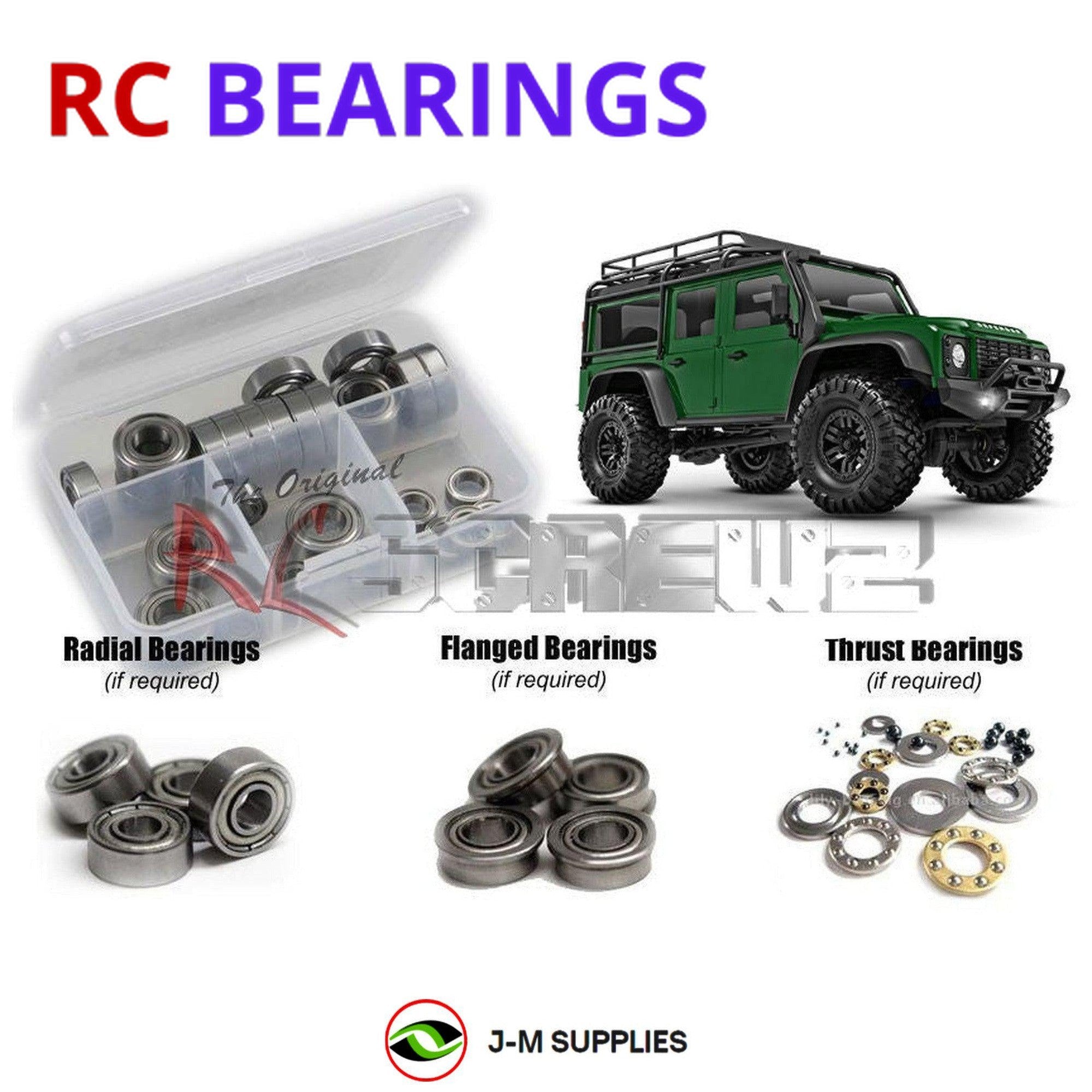 RCScrewZ Metal Shielded Bearings tra105b for Traxxas TRX-4M Defender 1/18 | SET - Picture 1 of 12