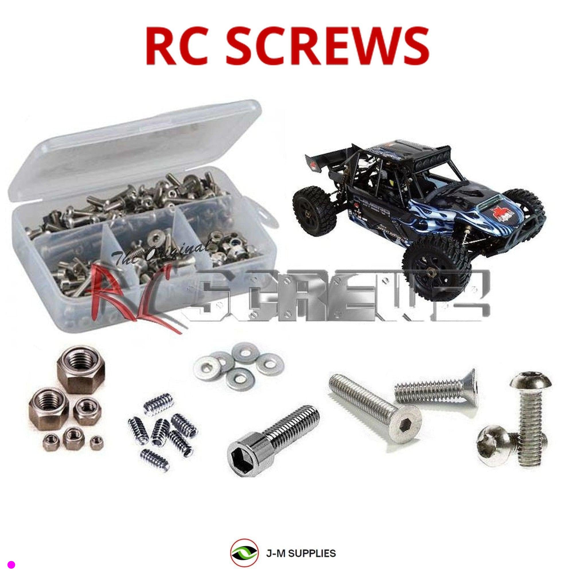 RCScrewZ Stainless Screw Kit rcr016 for RedCat Rampage Chimera RC Sand Rail 1/5 - Picture 1 of 12