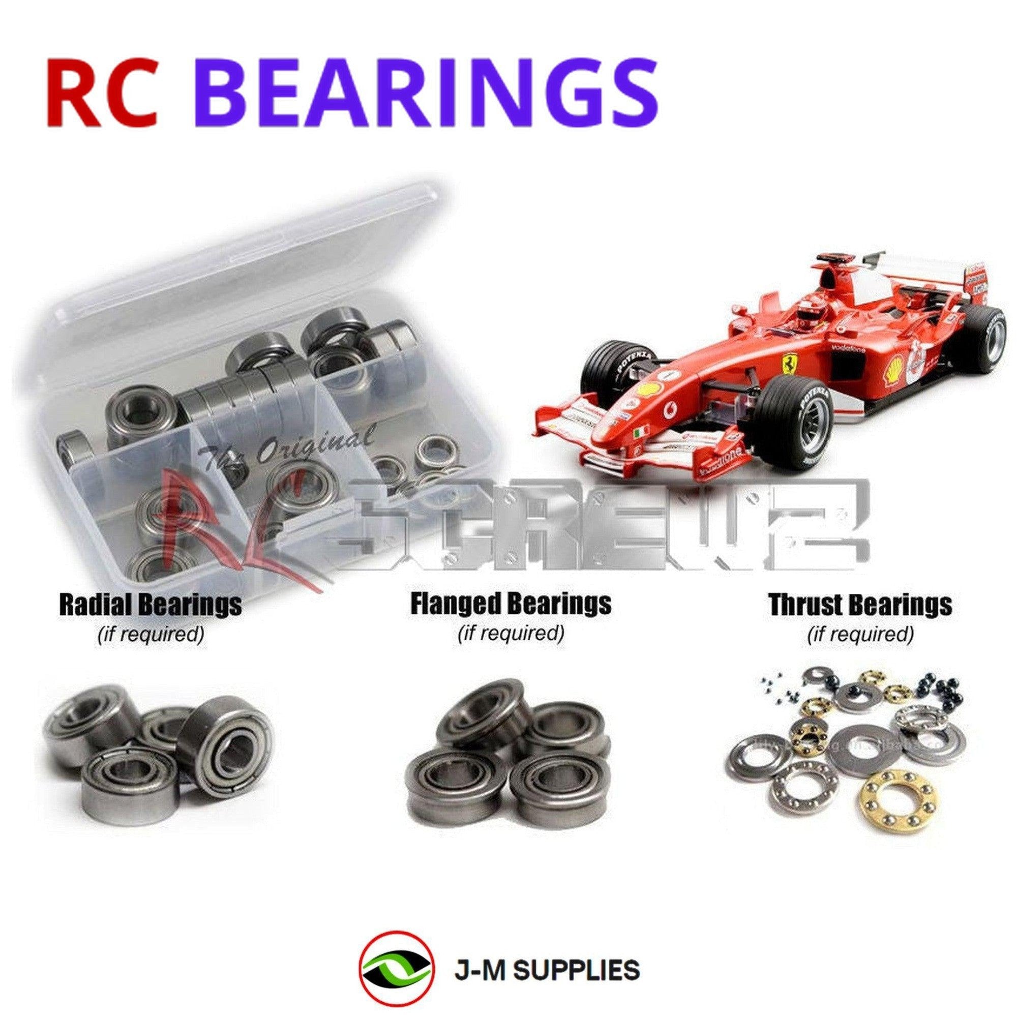 RCScrewZ Metal Shielded Bearing Kit kyo045b for Kyosho Mini-Z F1 Onroad - Picture 1 of 12