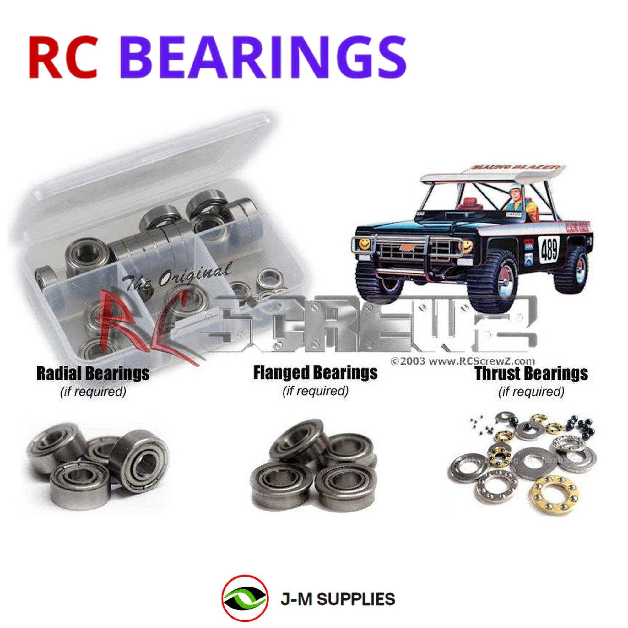 RCScrewZ Metal Shielded Bearing Kit tam019b for Tamiya Blazing Blazer 4x4 #58029 - Picture 1 of 12