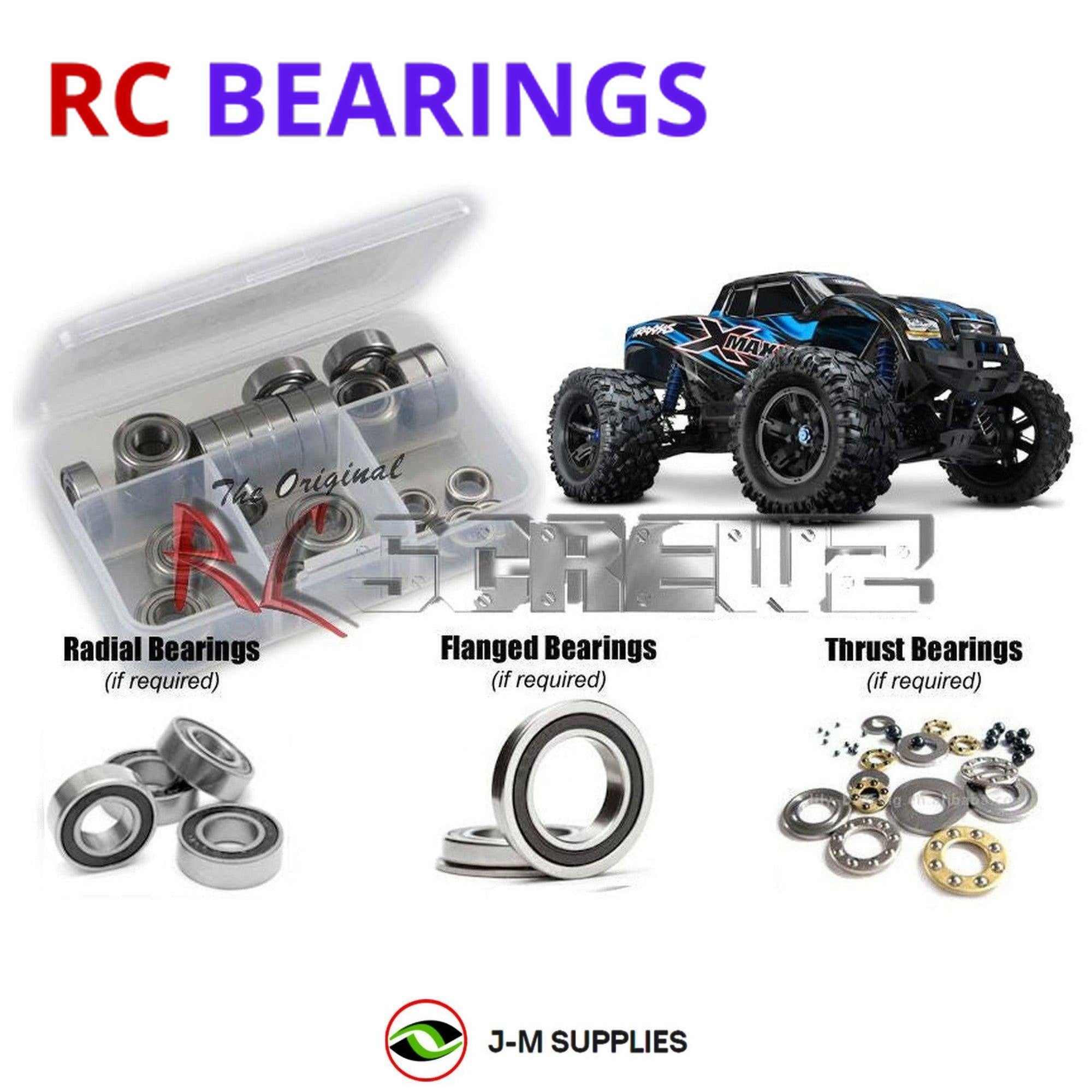 RCScrewZ Rubber Shielded Bearing Kit tra061r for Traxxas X-Maxx Monster #77076-4 - Picture 1 of 12