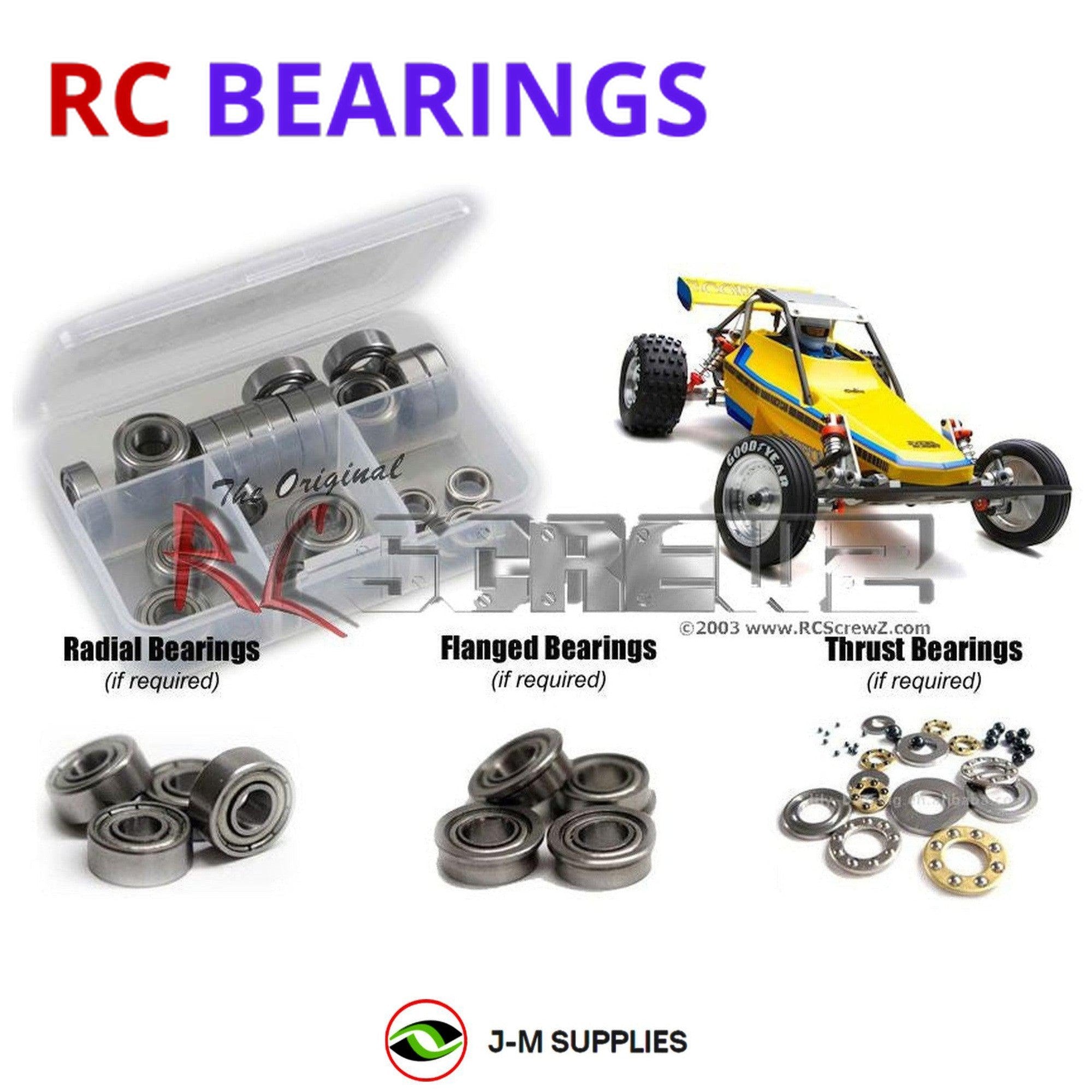 RCScrewZ Metal Shielded Bearing Kit kyo159b for Kyosho Scorpion 2014 #30613 - Picture 1 of 12