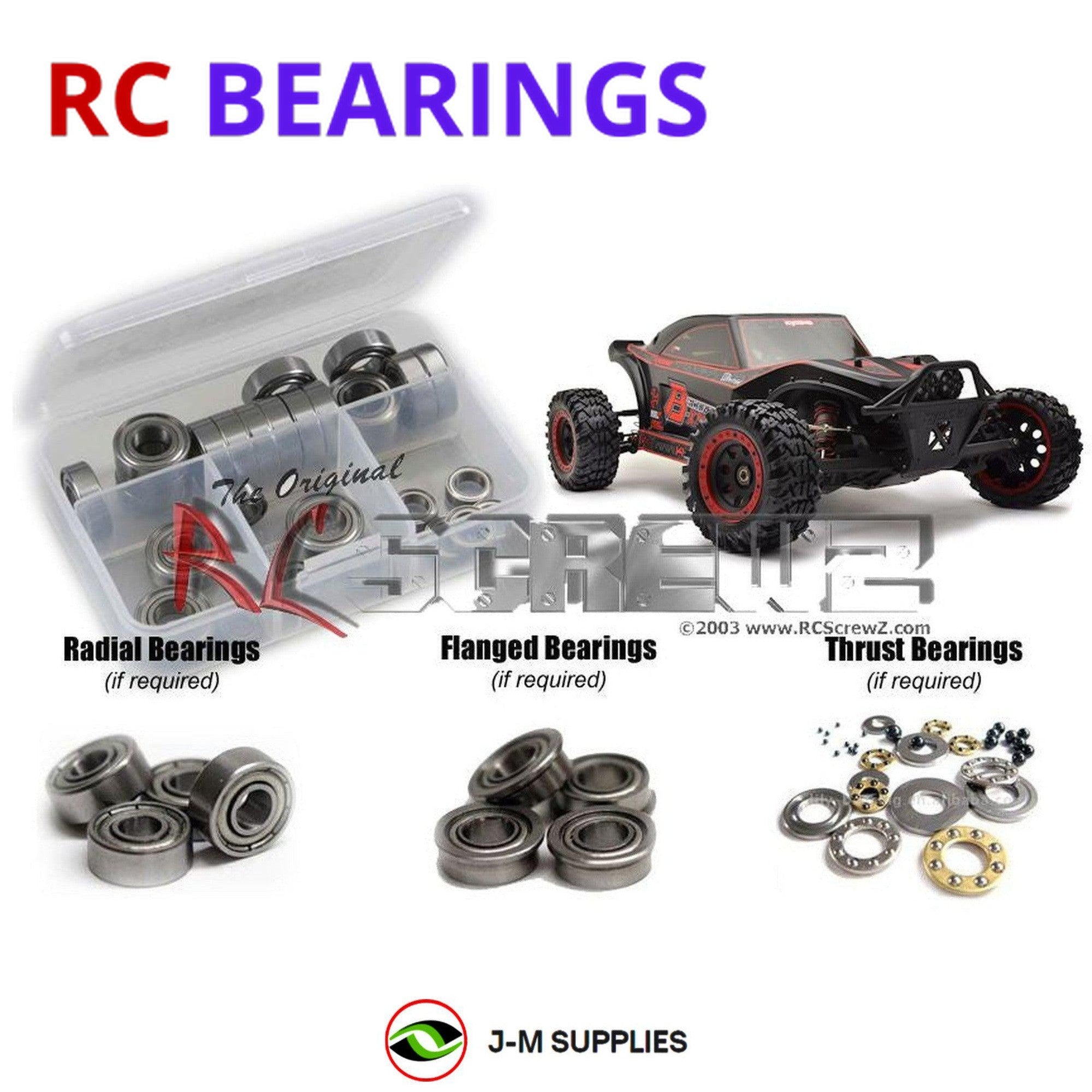 RCScrewZ Metal Shielded Bearings kyo163b for Kyosho Scorpion B-XXL VE 1/7 #30974 - Picture 1 of 12